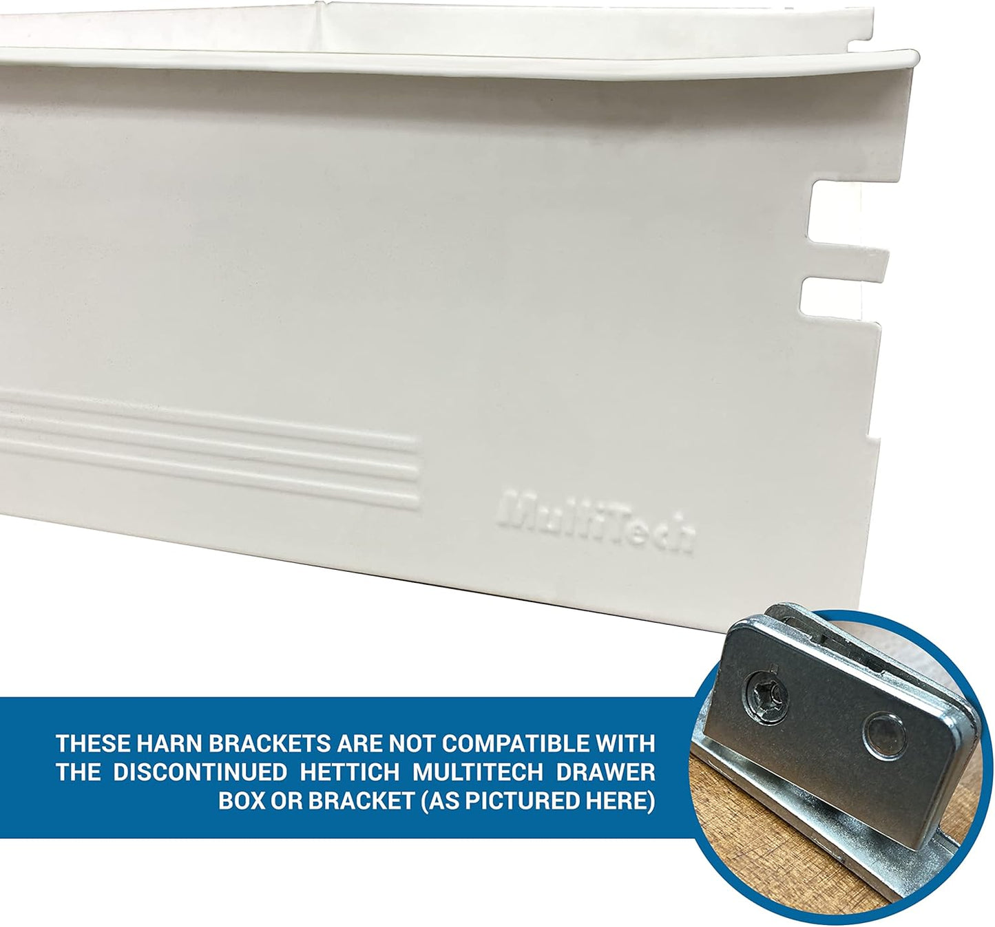 Rok Hardware Heavy Duty Drawer Box Slide Runner Front Fixing Bracket - Left/Right Pair - WildKart