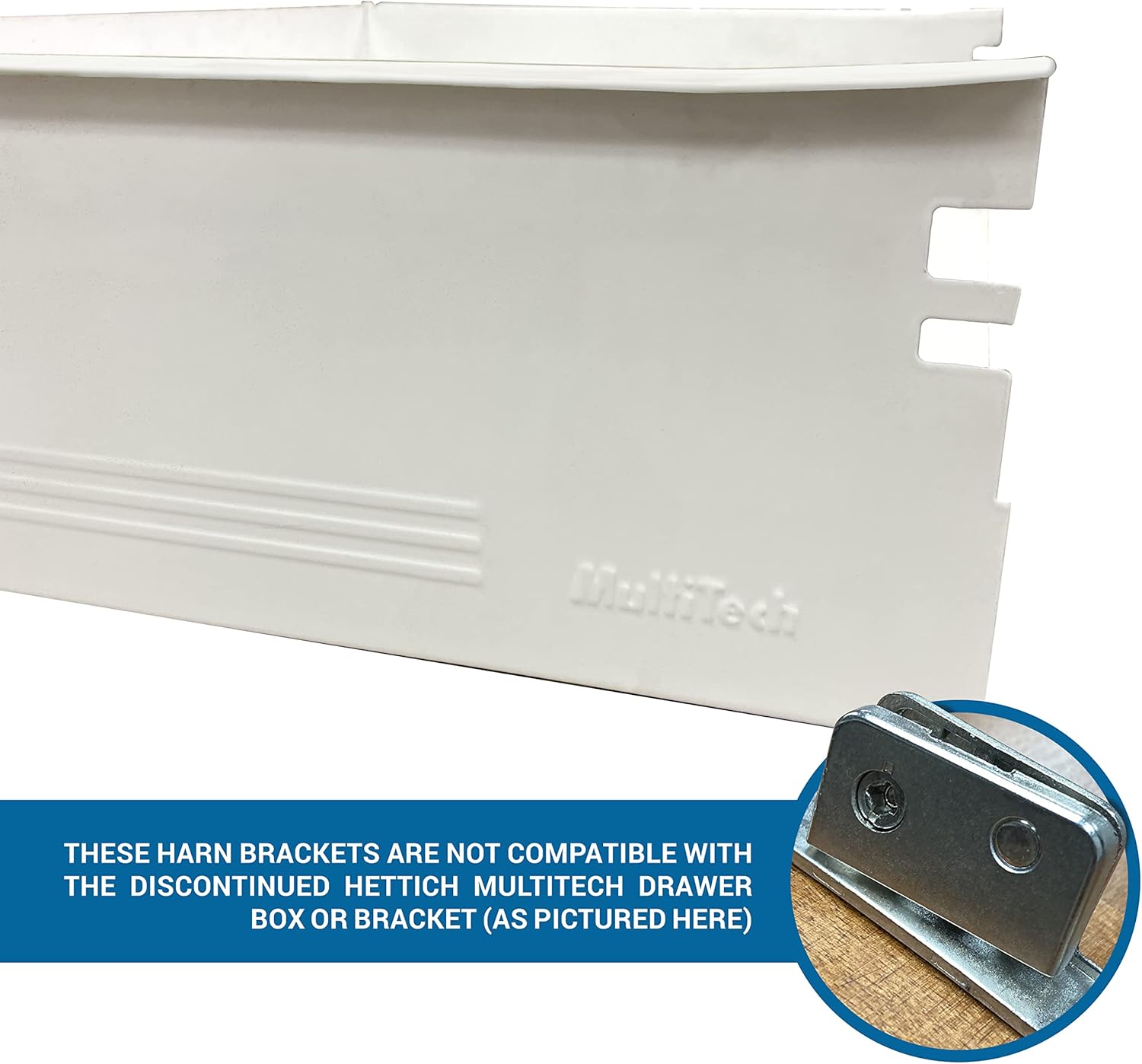 Rok Hardware Heavy Duty Drawer Box Slide Runner Front Fixing Bracket - Left/Right Pair - WildKart