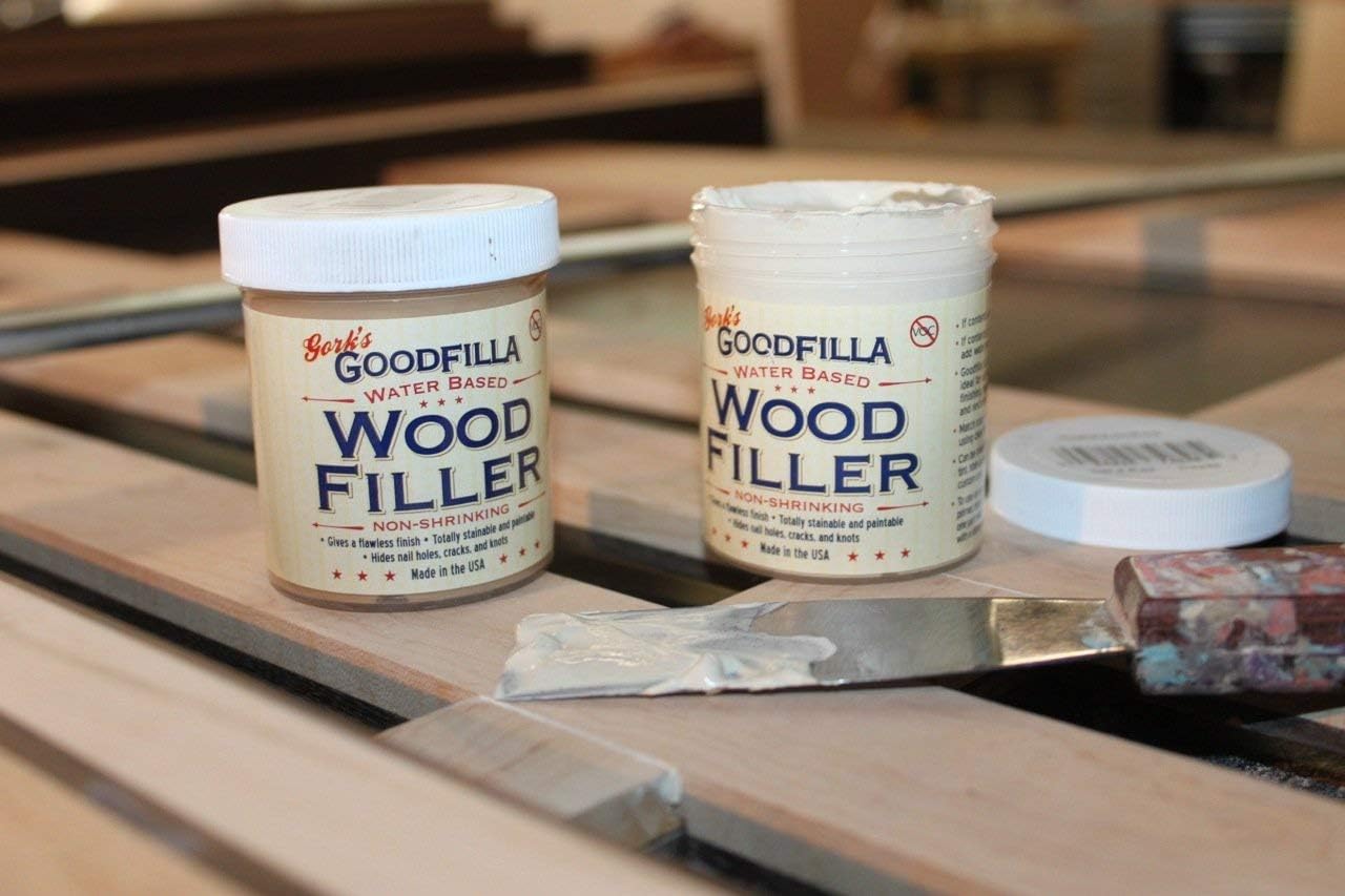 Rosewood Water-Based Wood & Grain Filler - 8 oz by Goodfilla | All-in-One Repair & Finish Solution | Paintable, Stainable, Sandable & Fast Drying | Replace Every Filler & Putty