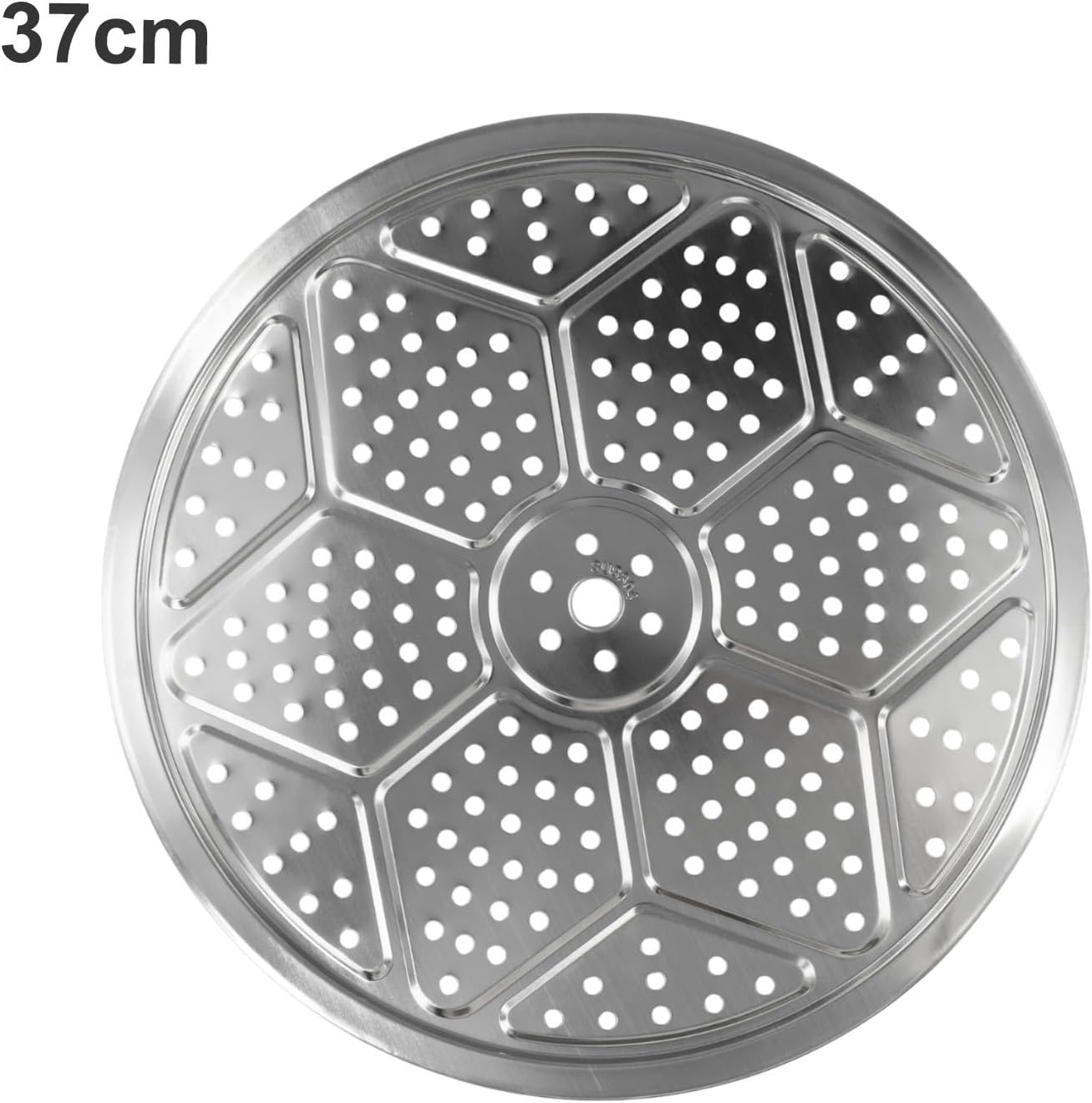 Round 304 Stainless Steel Steamer Rack Tray for Kitchen Cooking, Baking, Toast Bread - 37cm