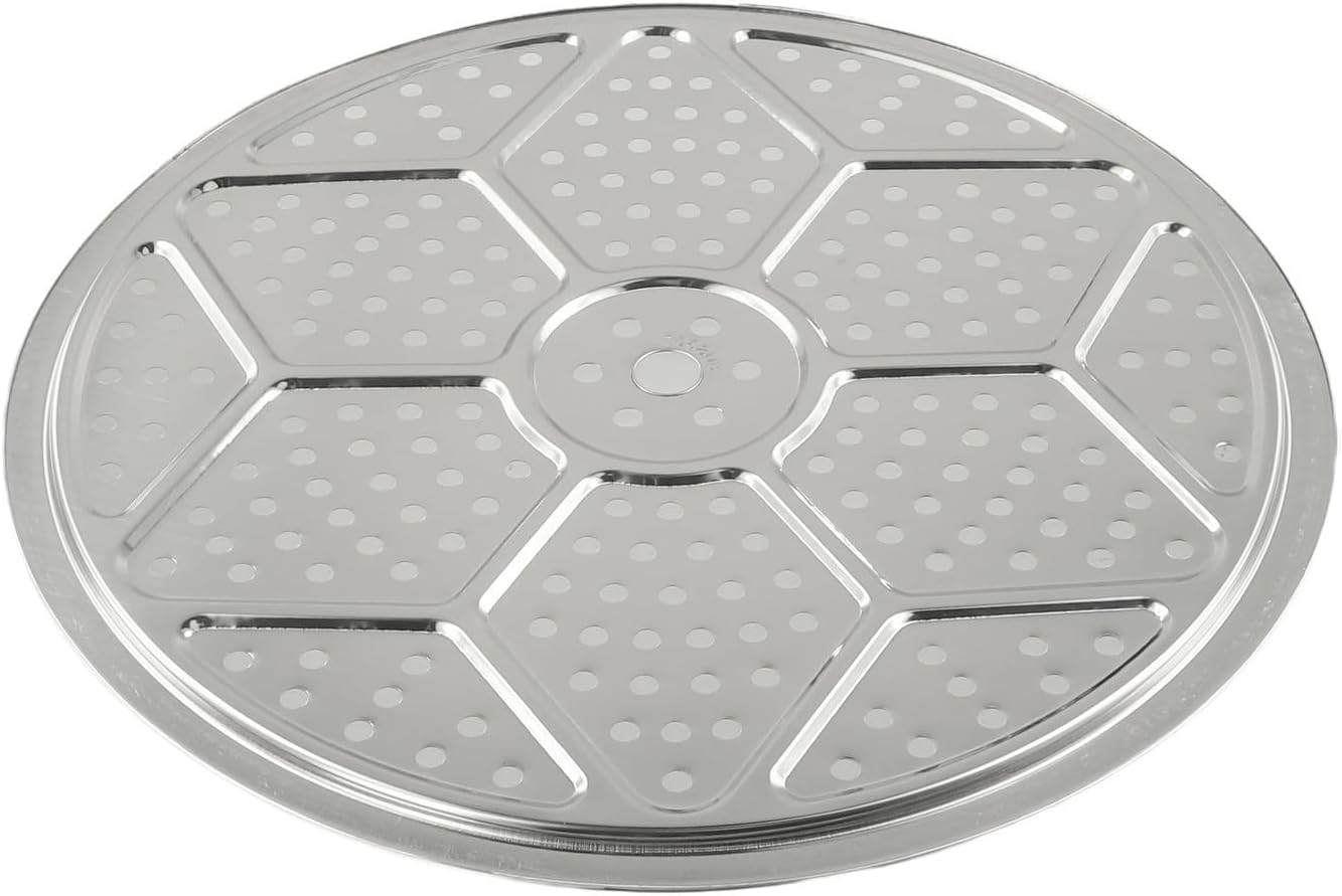 Round 304 Stainless Steel Steamer Rack Tray for Kitchen Cooking, Baking, Toast Bread - 37cm