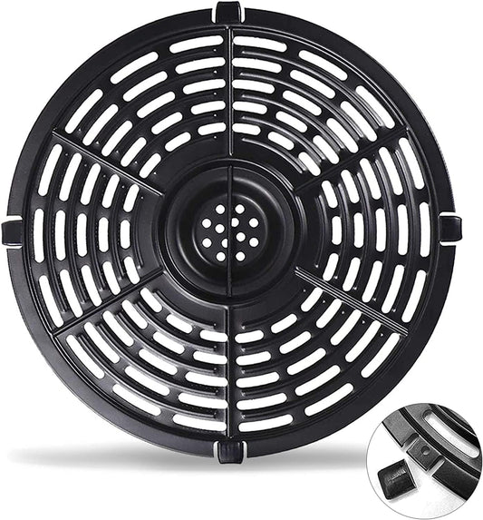 Round Non-Stick Air Fryer Grill Pan Tray for Power XL & Ultrean Gourmia 5QT Air Fryers - Dishwasher Safe Accessories