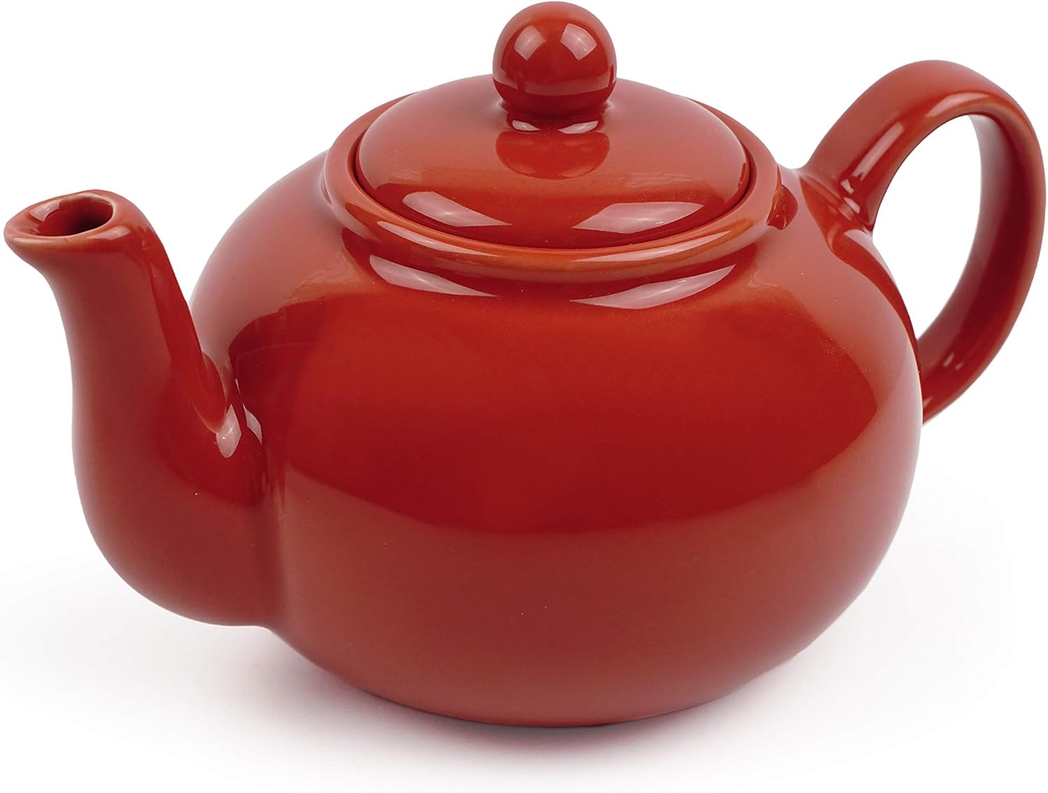 RSVP International Red Stoneware Teapot Collection - 16 oz, Microwave & Dishwasher Safe