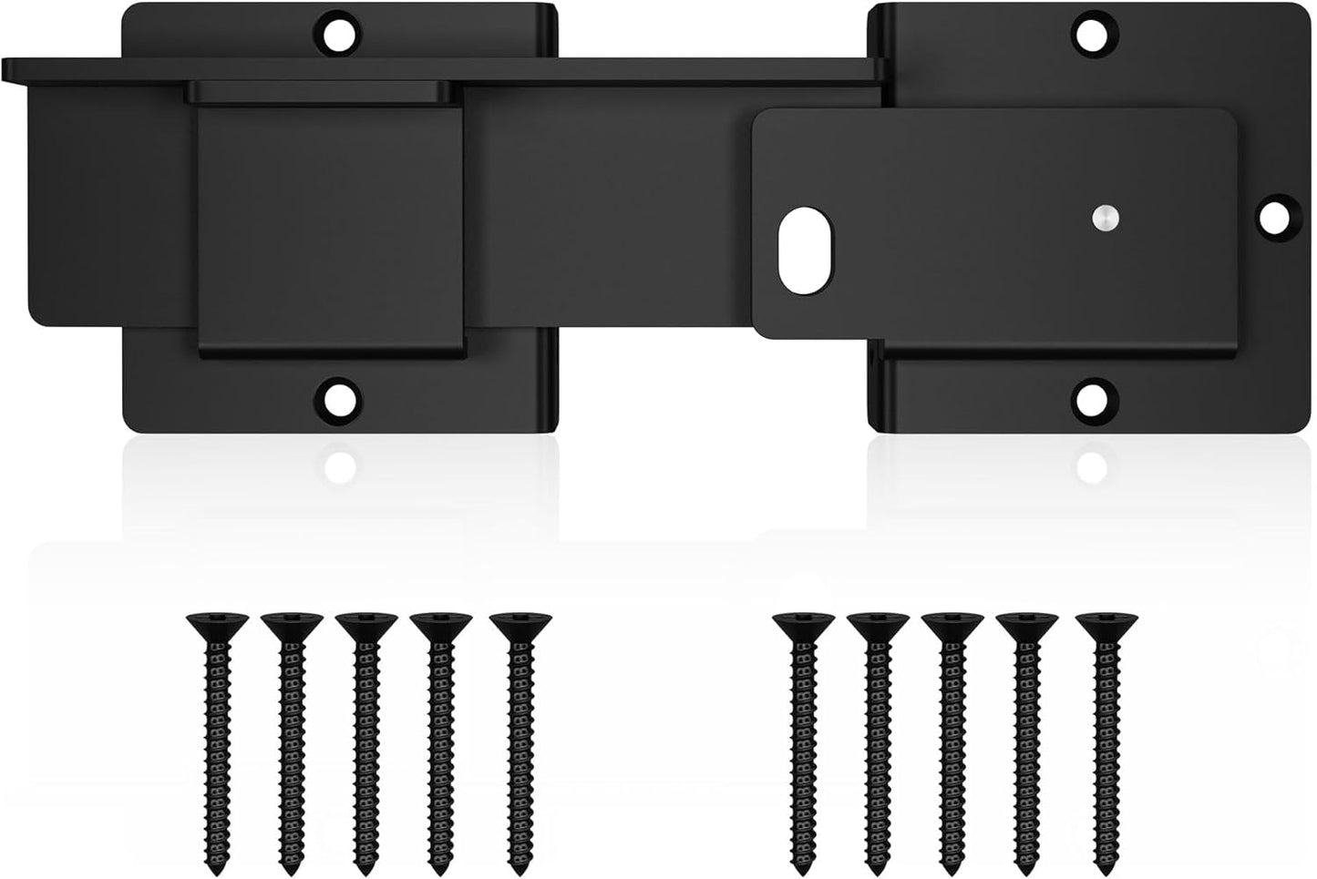 Rustic Farm Gate Lock with Padlock Hole for Sliding Doors and Sheds