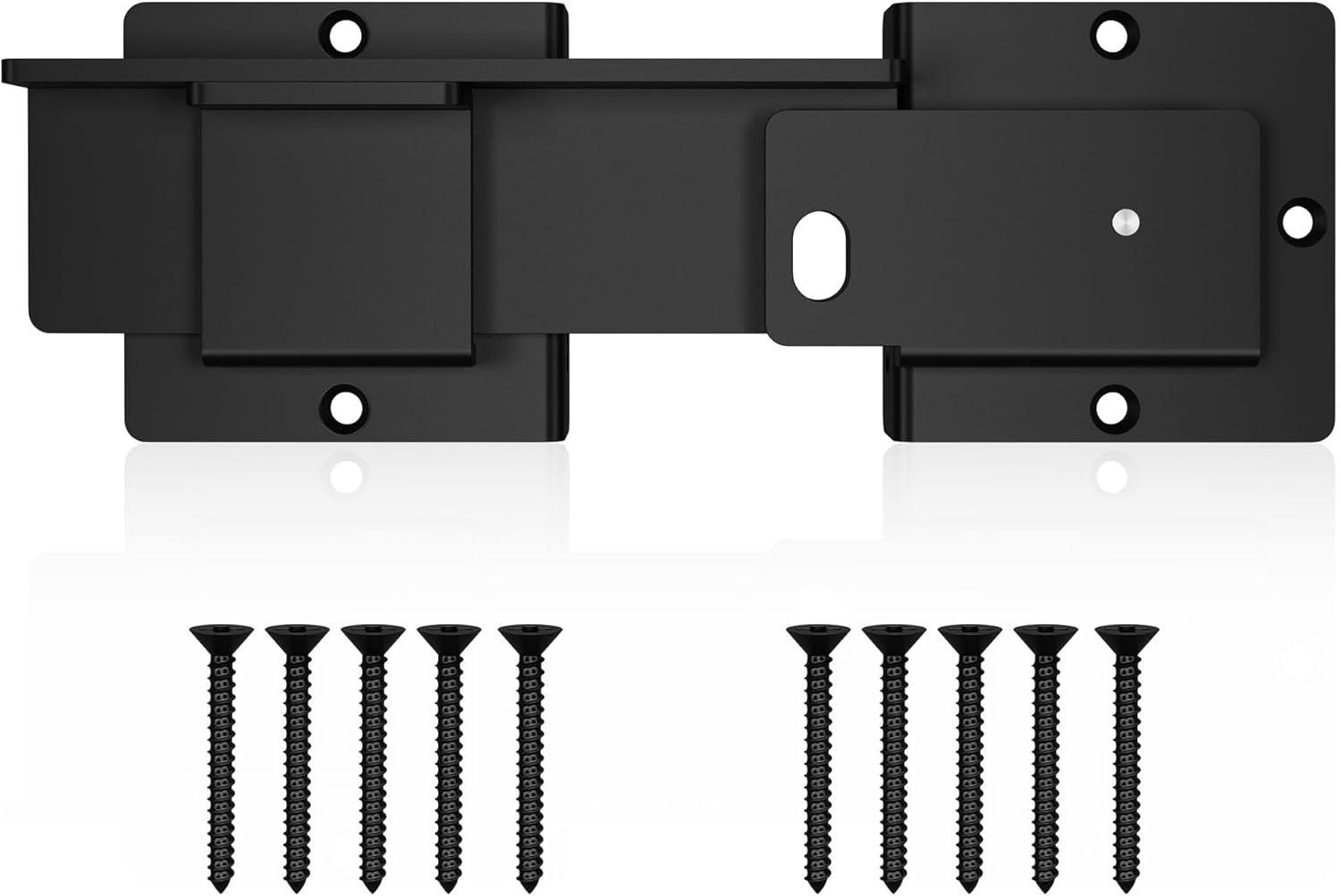 Rustic Farm Gate Lock with Padlock Hole for Sliding Doors and Sheds