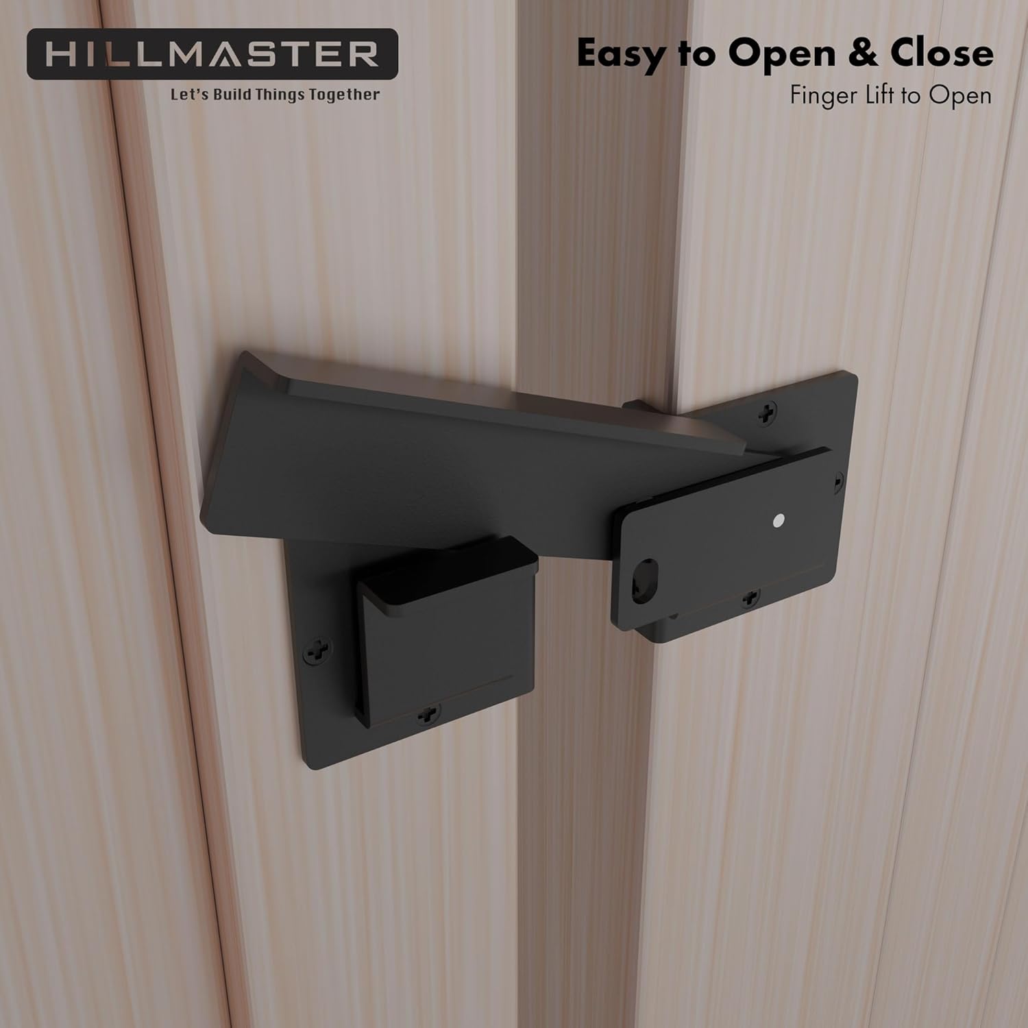 Rustic Farm Gate Lock with Padlock Hole for Sliding Doors and Sheds