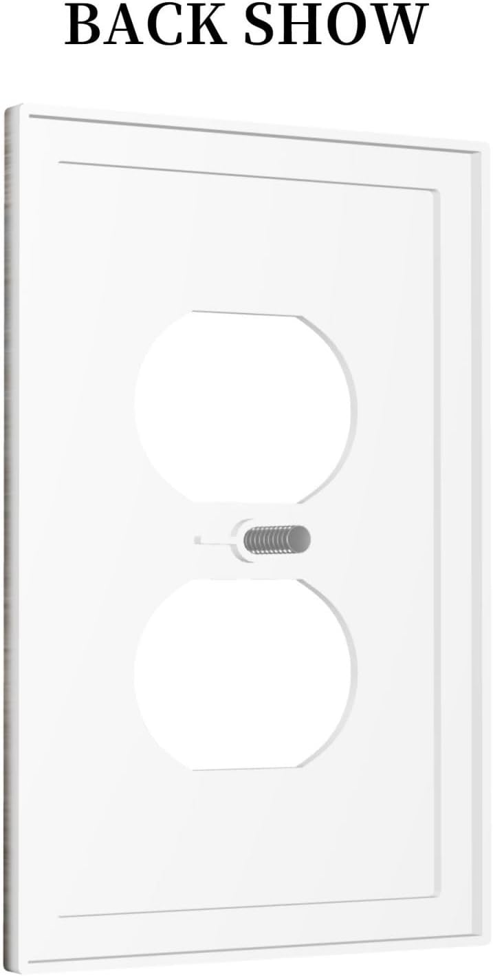 Rustic Modern Art Abstract Oil Painting 1 Gang Electrical Device Wall Plate Cover in Taupe Brown Grey Gray Tan