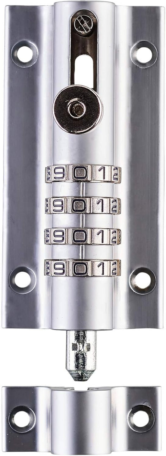 Rustproof Chrome Combination Locking Bolt by Squire Locks - Recordable Combi2CH