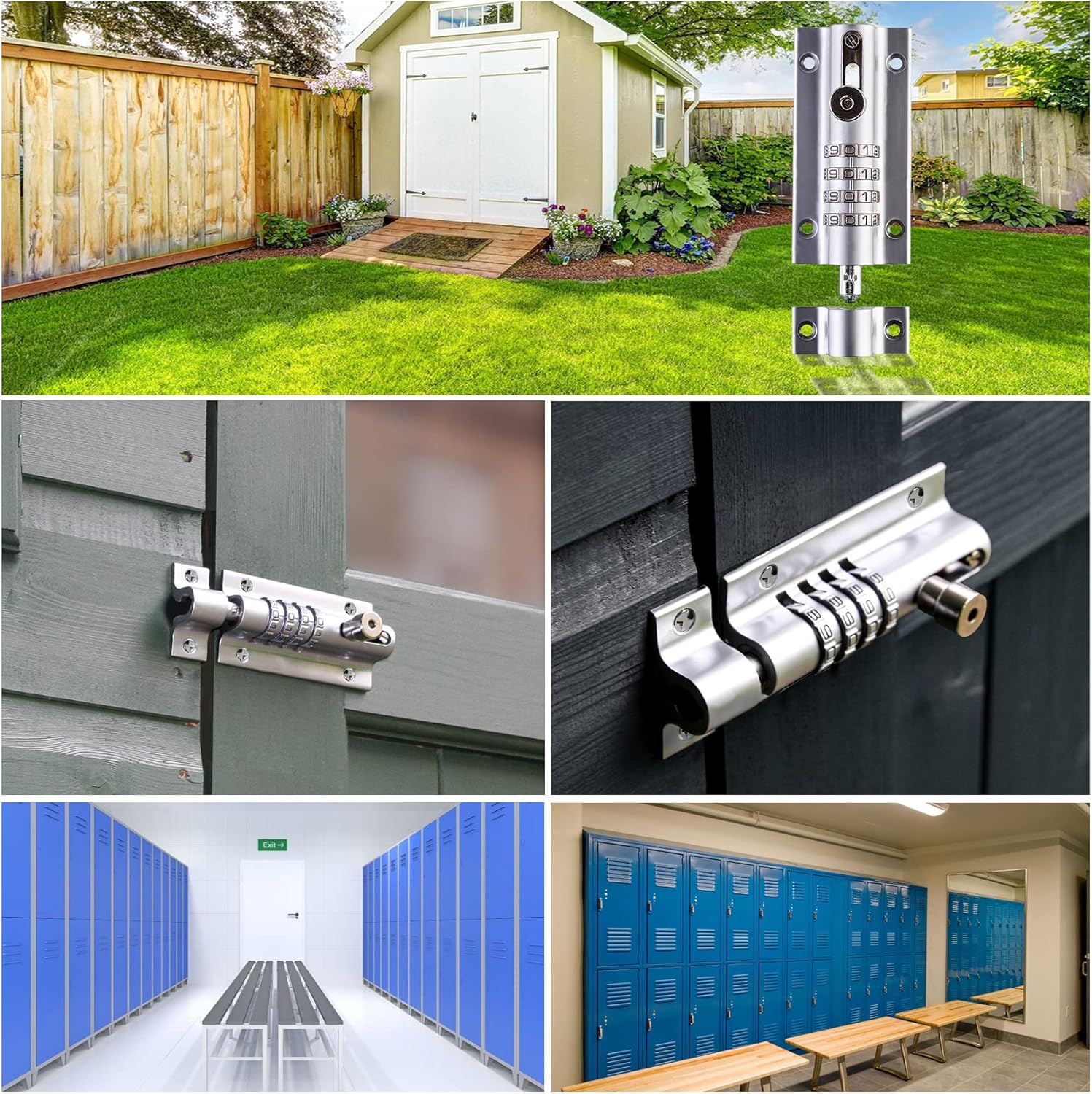 Rustproof Chrome Combination Locking Bolt by Squire Locks - Recordable Combi2CH