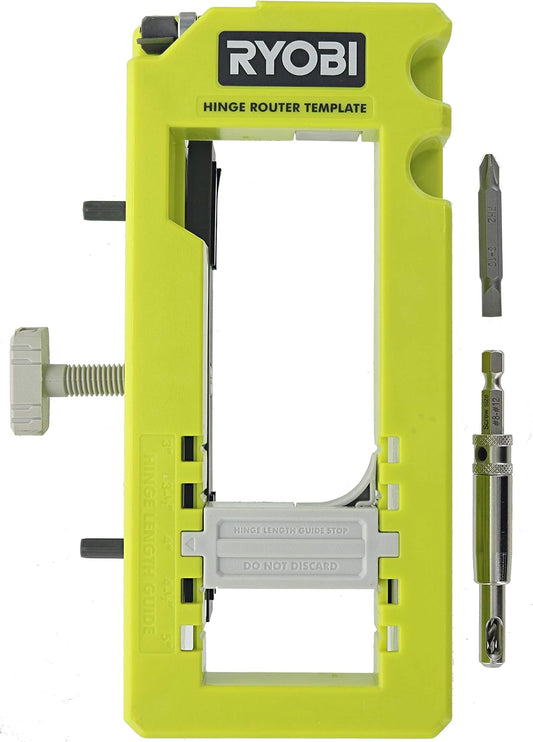 Ryobi A99HT3 Door Hinge Installation Kit with Mortiser Template - Easy Installation Solution for Doors