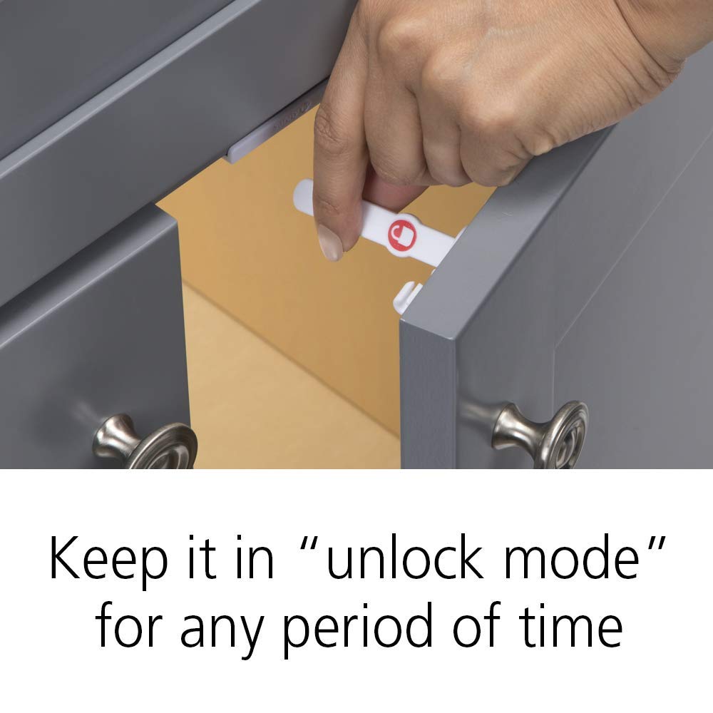 Safety 1st 12-Piece Adhesive Cabinet Latch Set for Childproofing Cabinets