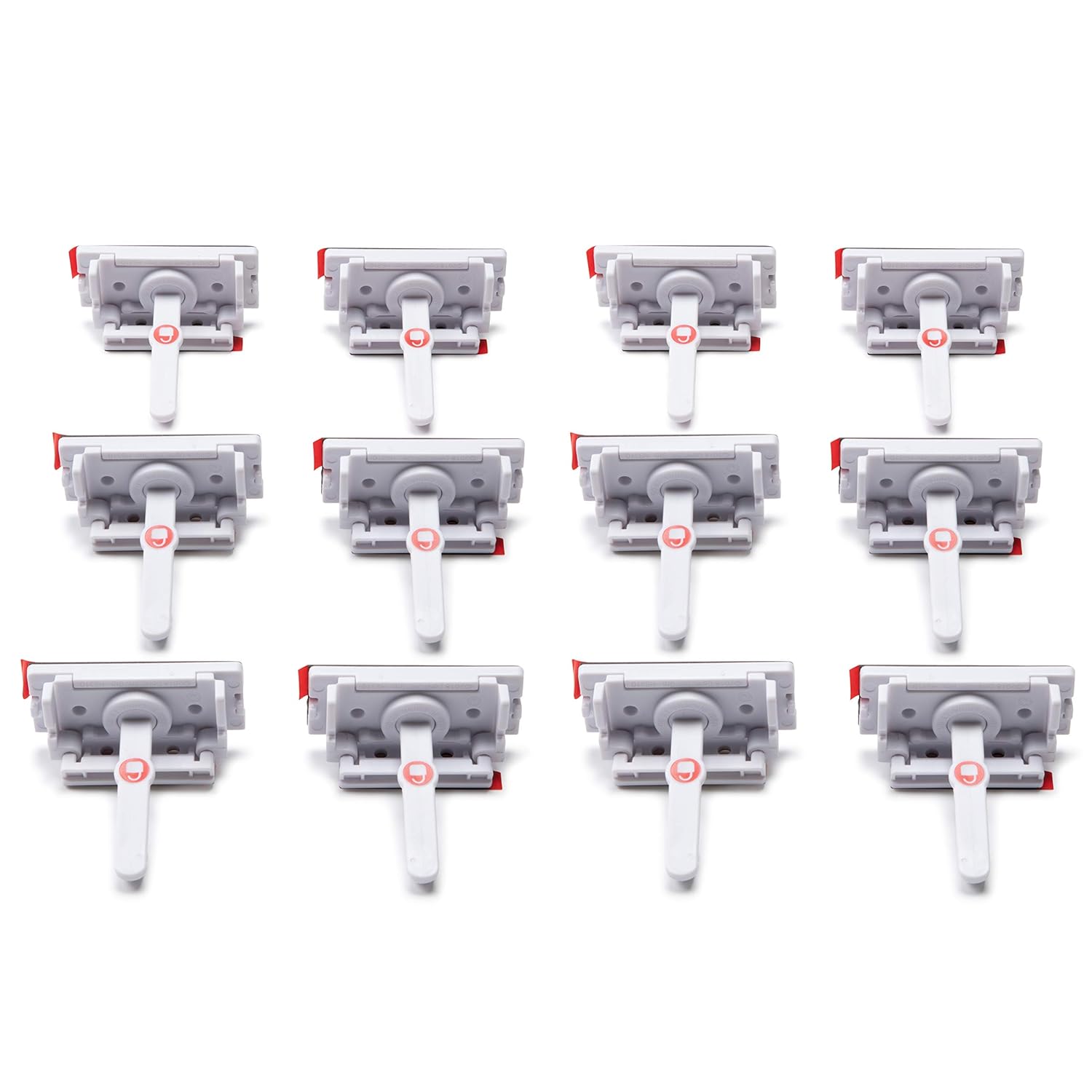 Safety 1st 12-Piece Adhesive Cabinet Latch Set for Childproofing Cabinets