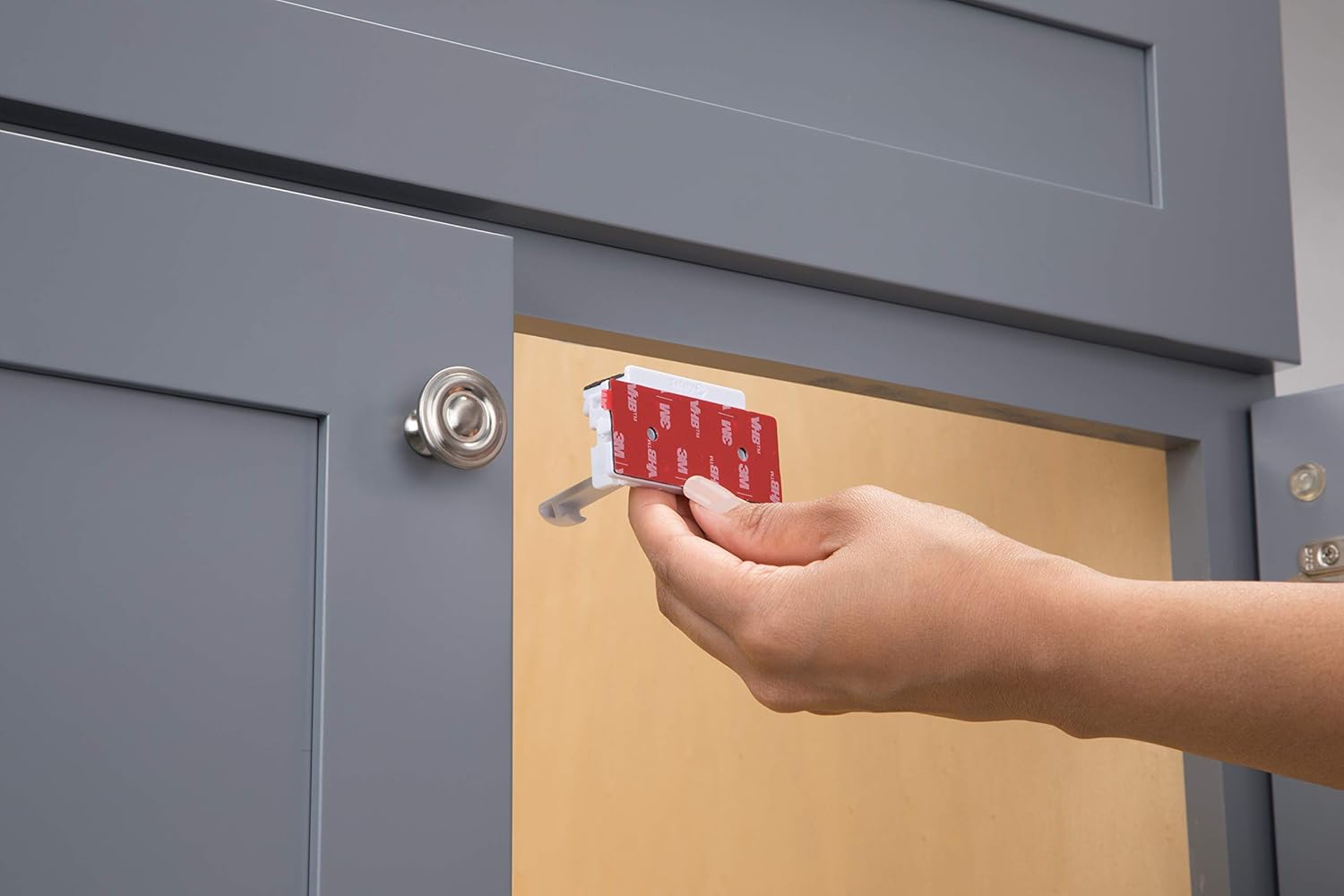 Safety 1st 12-Piece Adhesive Cabinet Latch Set for Childproofing Cabinets