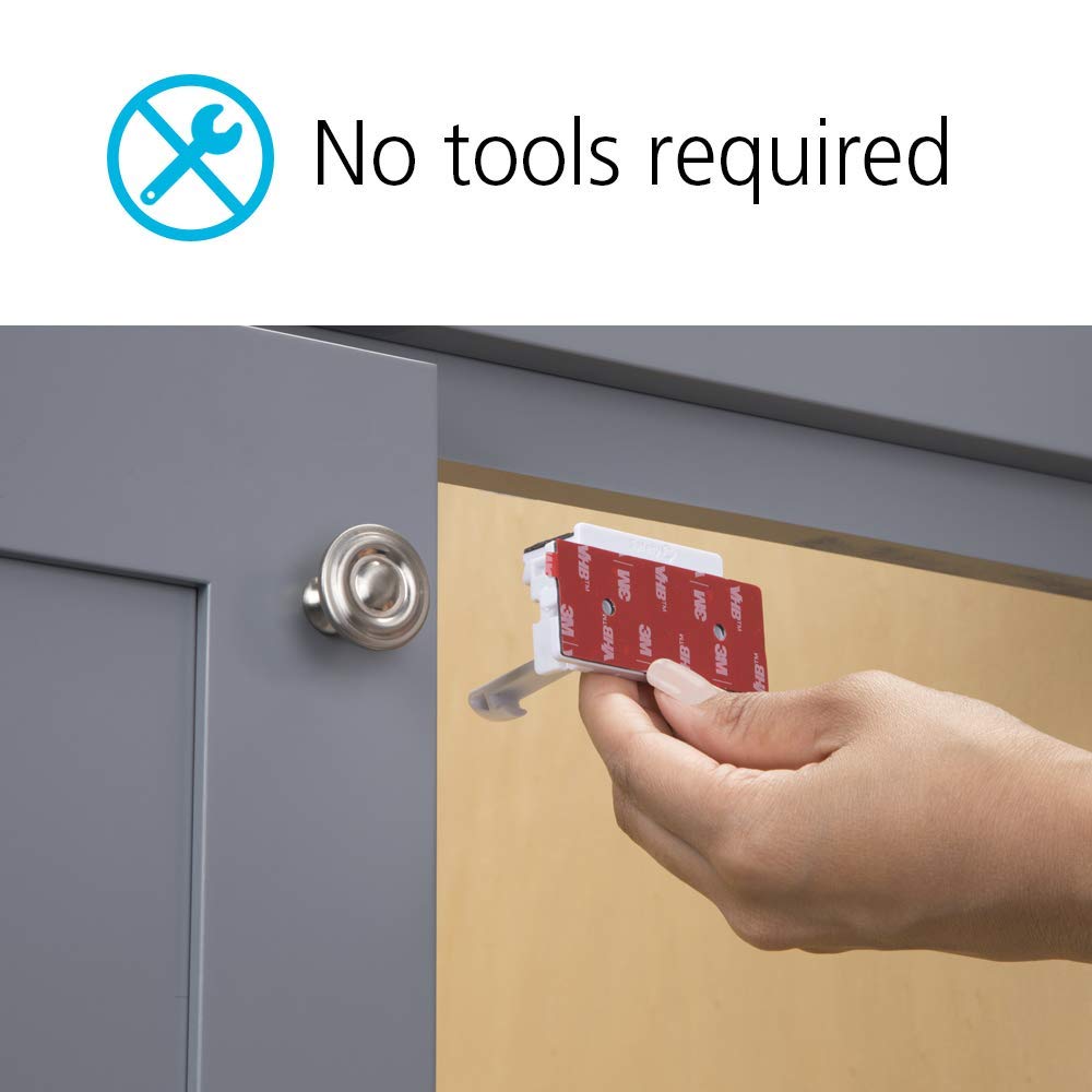 Safety 1st 12-Piece Adhesive Cabinet Latch Set for Childproofing Cabinets