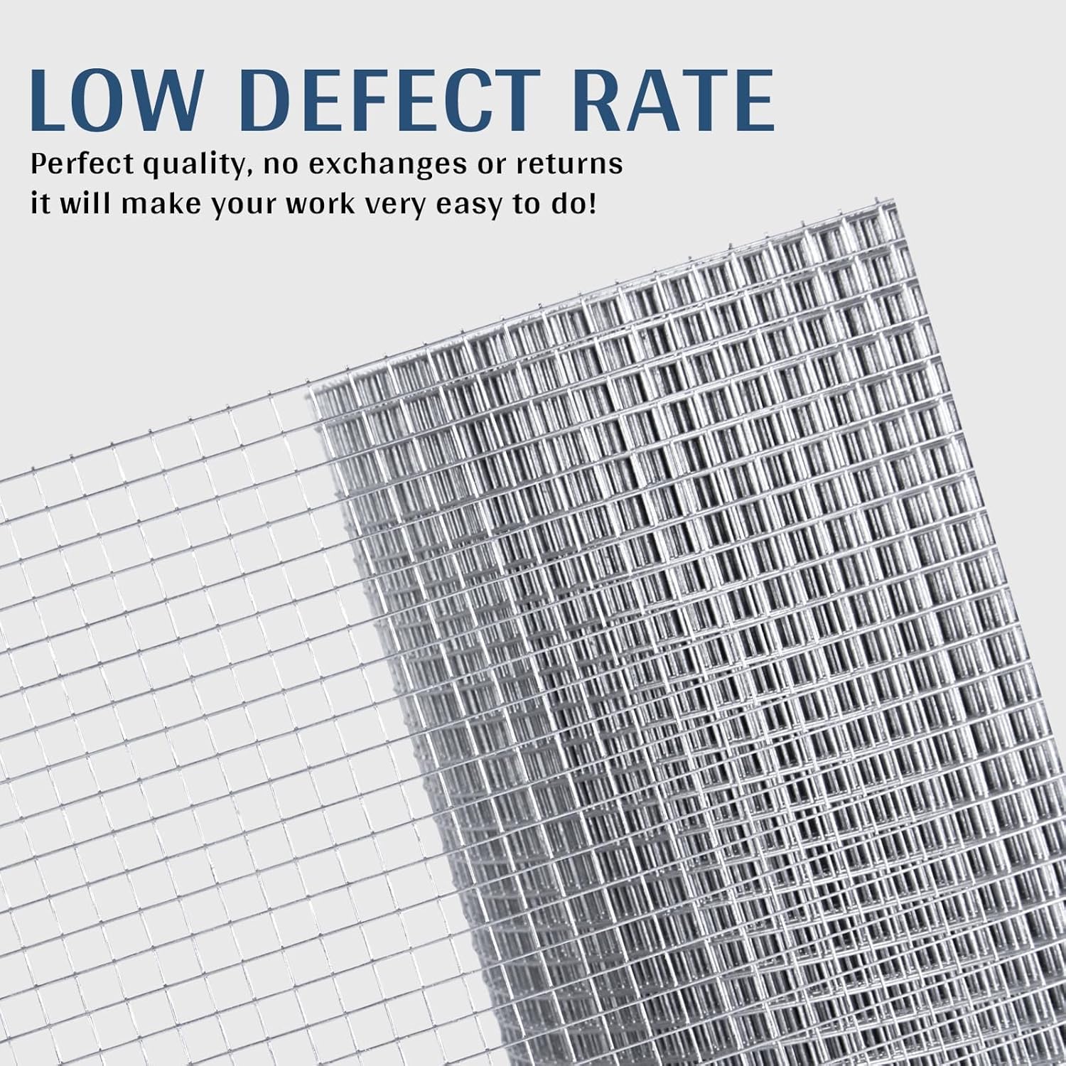 Salmut Hardware Cloth 1/2" x 4' x 100' 19-Gauge Wire Mesh Roll - Ideal for Chicken, Gopher, and Critter Fencing