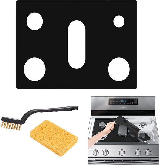 Samsung Gas Range Stove Top Protectors - Non-Stick Oven Liners (0.5mm Thick)