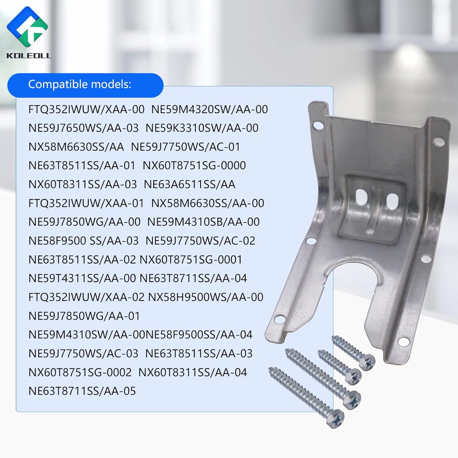 Samsung Range Anti-Tip Bracket Kit DG94-00870B Compatible with DG94-00670A (1pc)