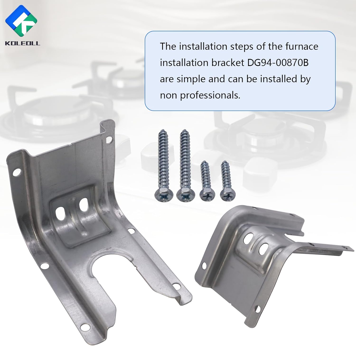 Samsung Range Anti-Tip Bracket Kit DG94-00870B Compatible with DG94-00670A (1pc)