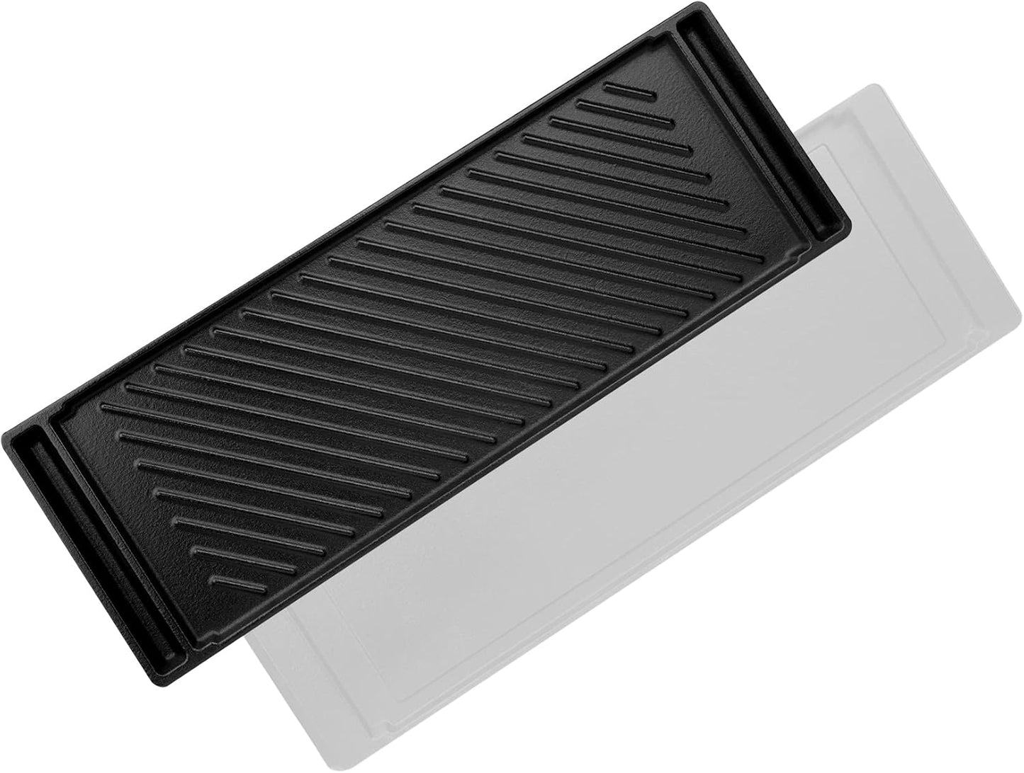 Samsung Stove Parts DG61-00859A Griddle Upgraded for NX58H5600SS NX58H9500WS - Heavy Duty Cast Iron Reversible Griddle/Grill Combo