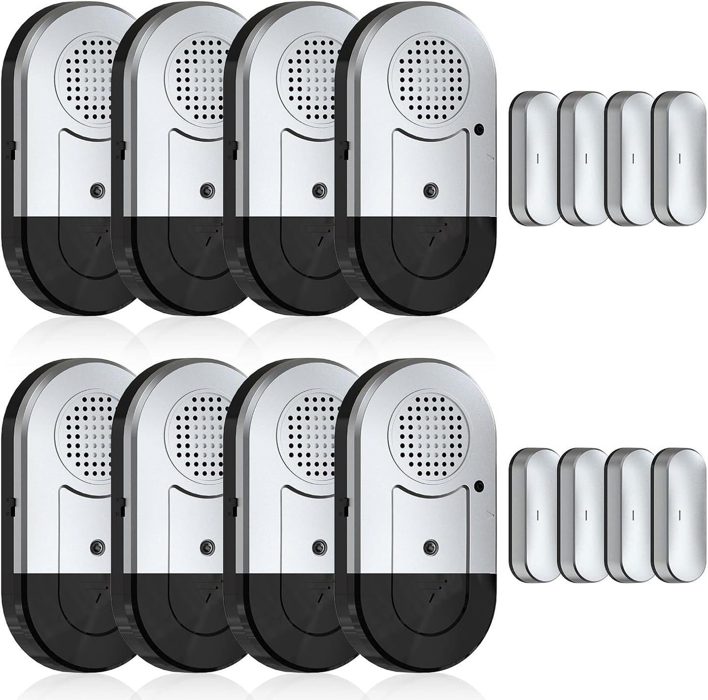Sanjie Door Alarms: Window & Door Alarm Sensors for Home Security - Easy Install, Loud Alert, Long Battery Life - 8 Pack for Kids Safety, Pool, Garage, Dementia, Toddler, Travel Security