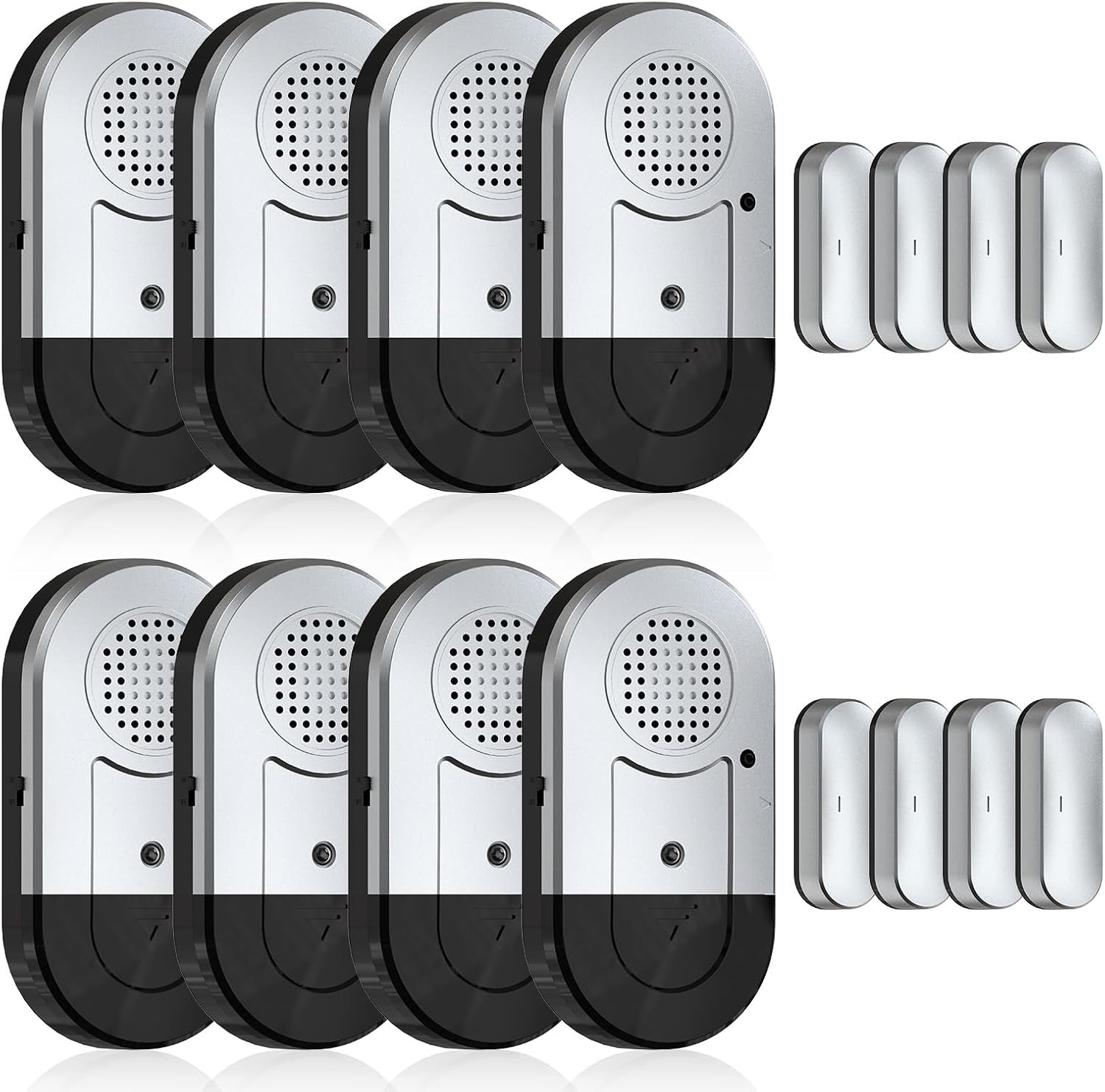 Sanjie Door Alarms: Window & Door Alarm Sensors for Home Security - Easy Install, Loud Alert, Long Battery Life - 8 Pack for Kids Safety, Pool, Garage, Dementia, Toddler, Travel Security