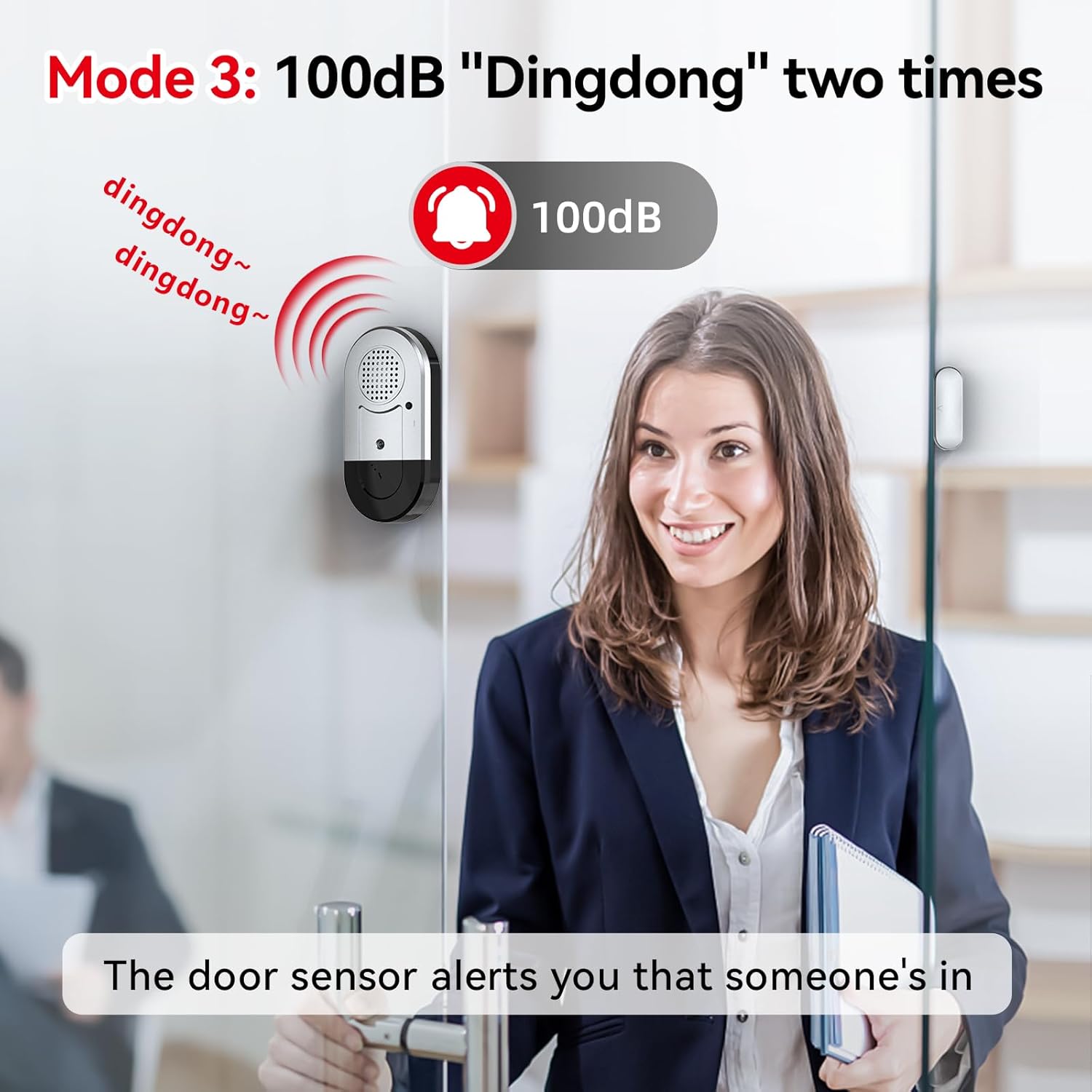 Sanjie Door Alarms: Window & Door Alarm Sensors for Home Security - Easy Install, Loud Alert, Long Battery Life - 8 Pack for Kids Safety, Pool, Garage, Dementia, Toddler, Travel Security