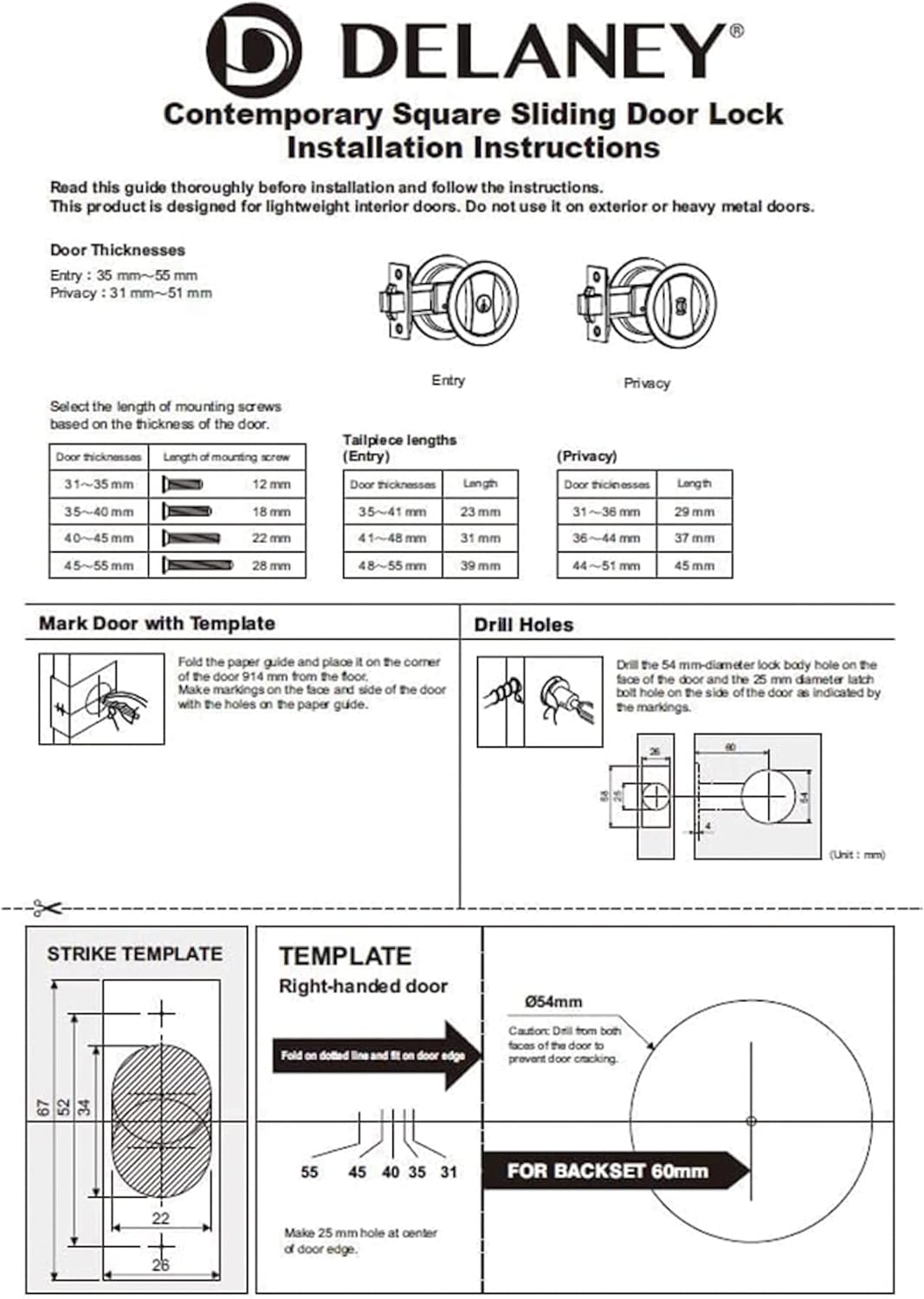 Satin Nickel Contemporary Privacy Square Pocket Door Lock with Edge Pulls and Color Coded Indicators - WildKart
