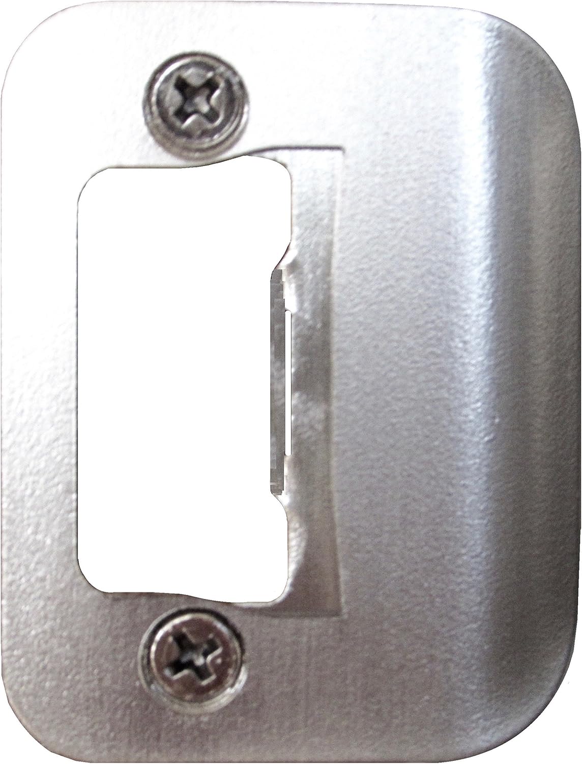 Satin Nickel Gator Door Latch Restorer with Strike Plate - Easy Installation and Durable Finish