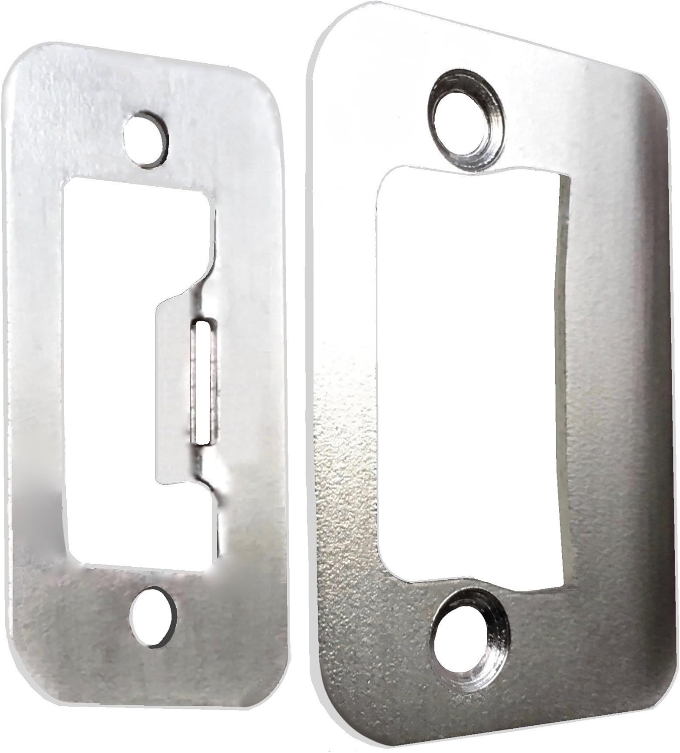 Satin Nickel Gator Door Latch Restorer with Strike Plate - Easy Installation and Durable Finish
