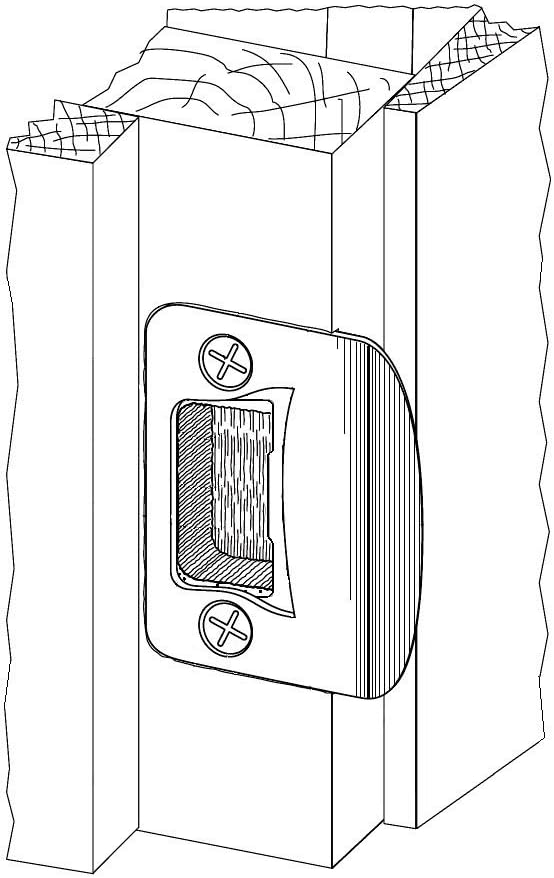 Satin Nickel Gator Door Latch Restorer with Strike Plate - Easy Installation and Durable Finish