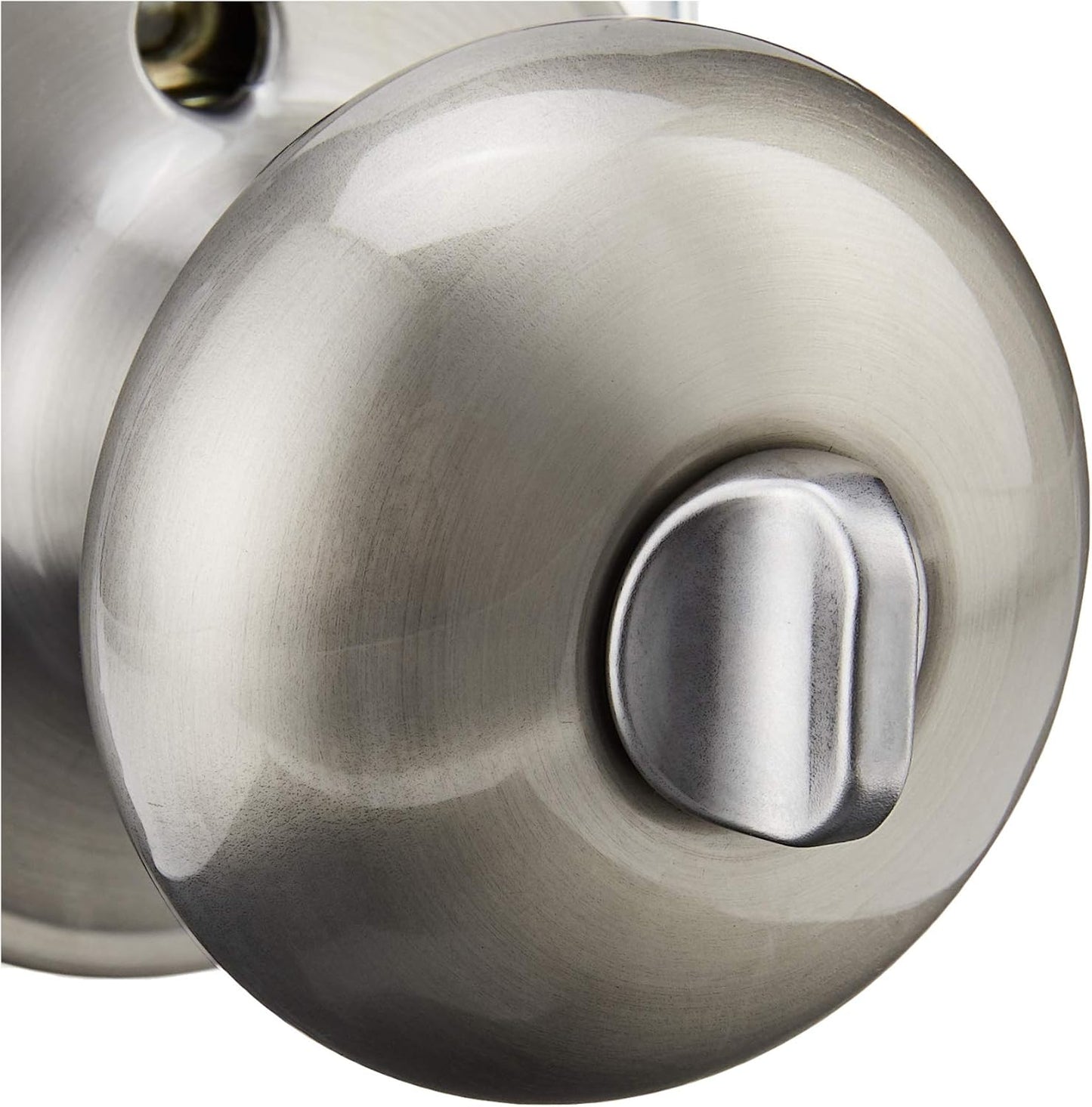 Satin Nickel SCHLAGE Dexter Stratus Bed and Bath Knob J40STR619