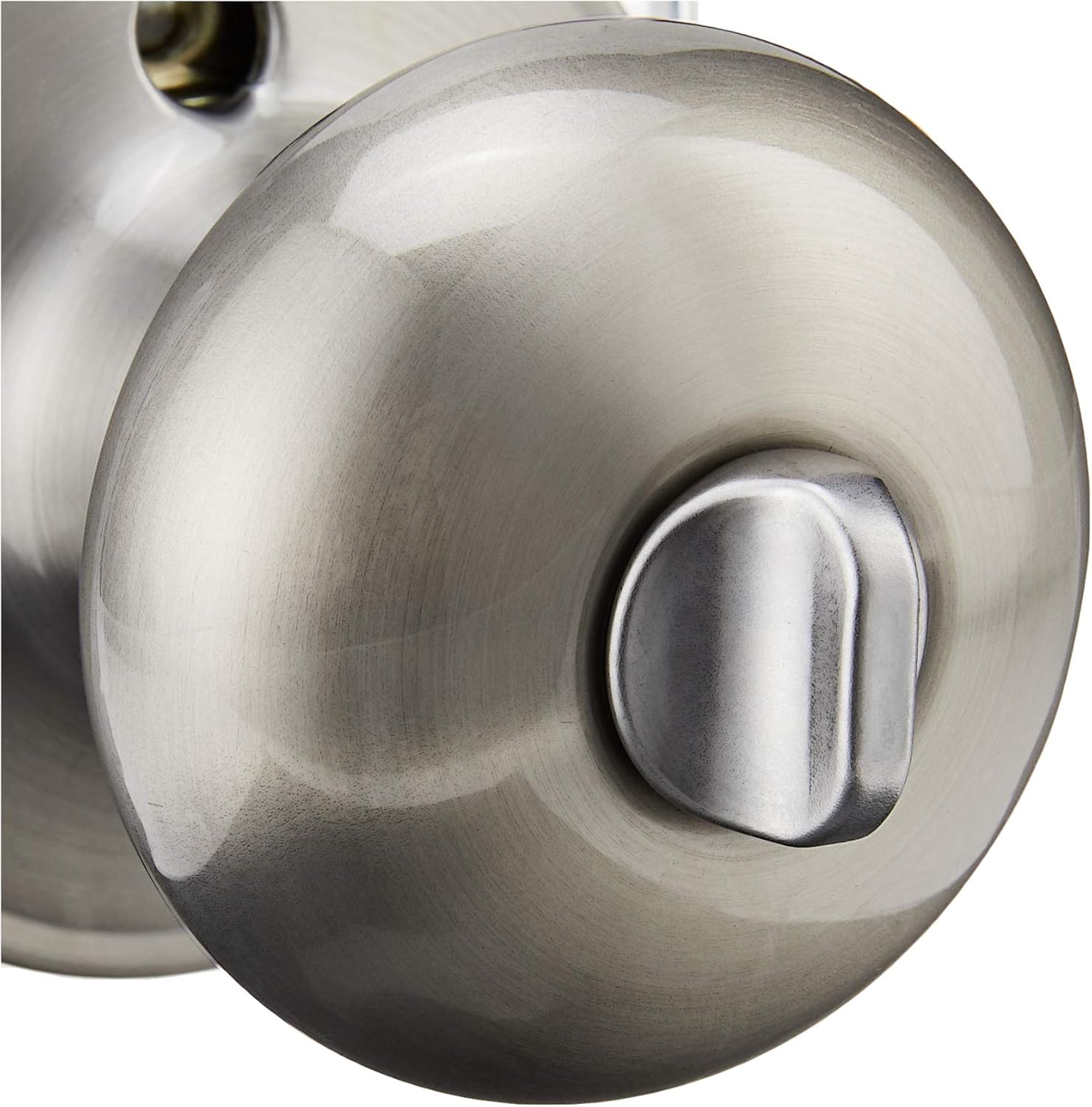 Satin Nickel SCHLAGE Dexter Stratus Bed and Bath Knob J40STR619