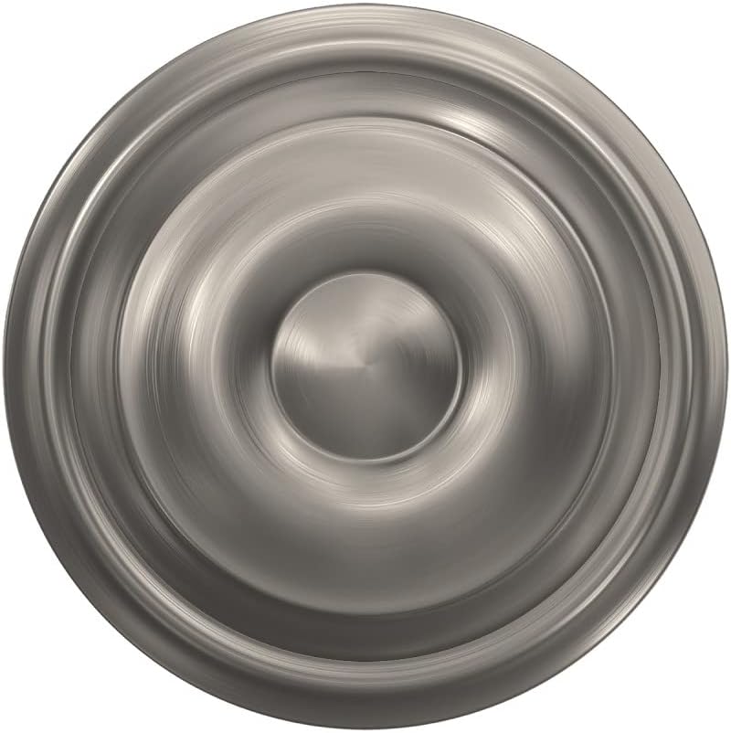 Satin Nickel Schlage Georgian Door Knob F10 V GEO 619 for Hall & Closet - Passage Lock