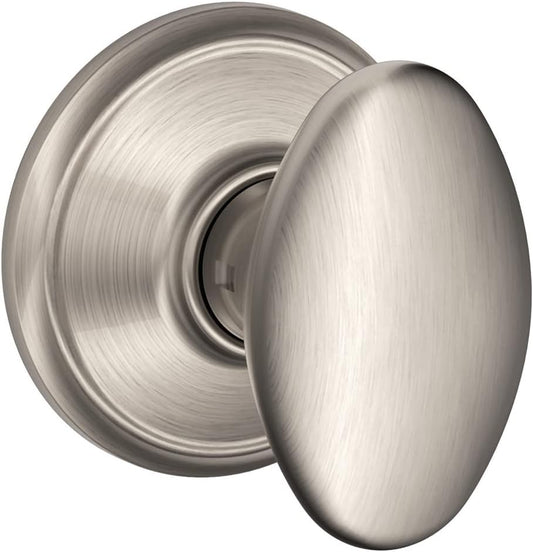 Satin Nickel Schlage Sienna Door Knob F10 V SIE 619 for Hall & Closet Passage Lock