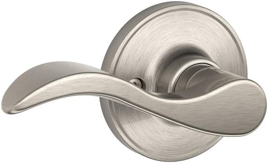 Satin Nickel Seville Hall and Closet Lever by SCHLAGE Dexter J10SEV619