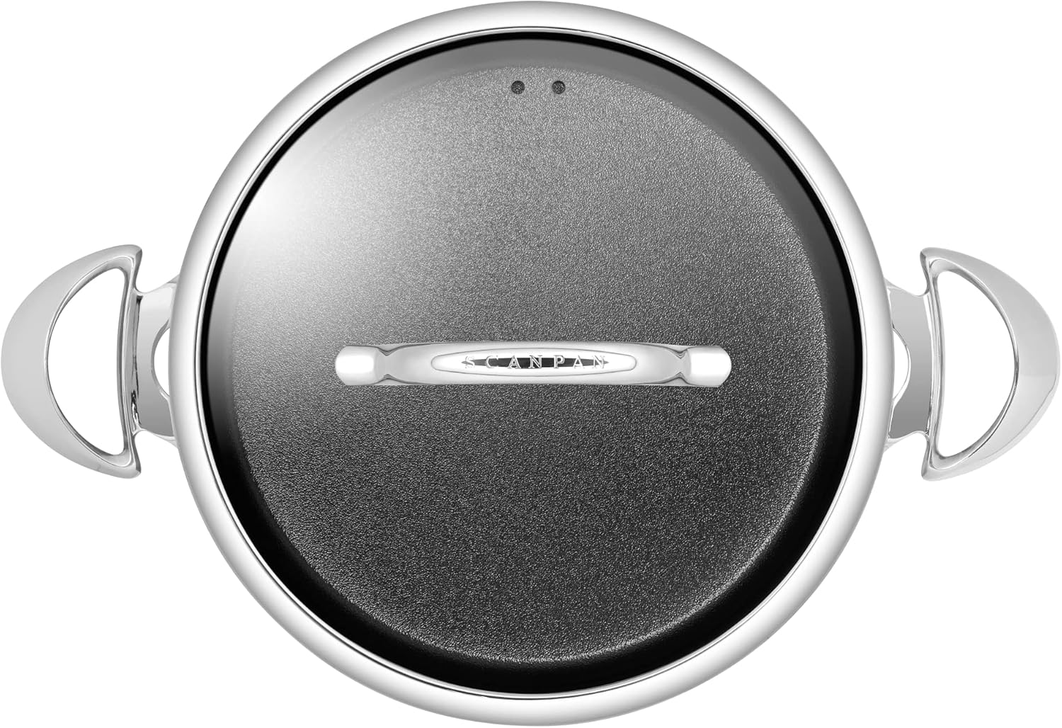 Scanpan HaptIQ 7.5qt Dutch Oven with Nonstick Interior and Mirror Polished Stainless Exterior - Induction Ready