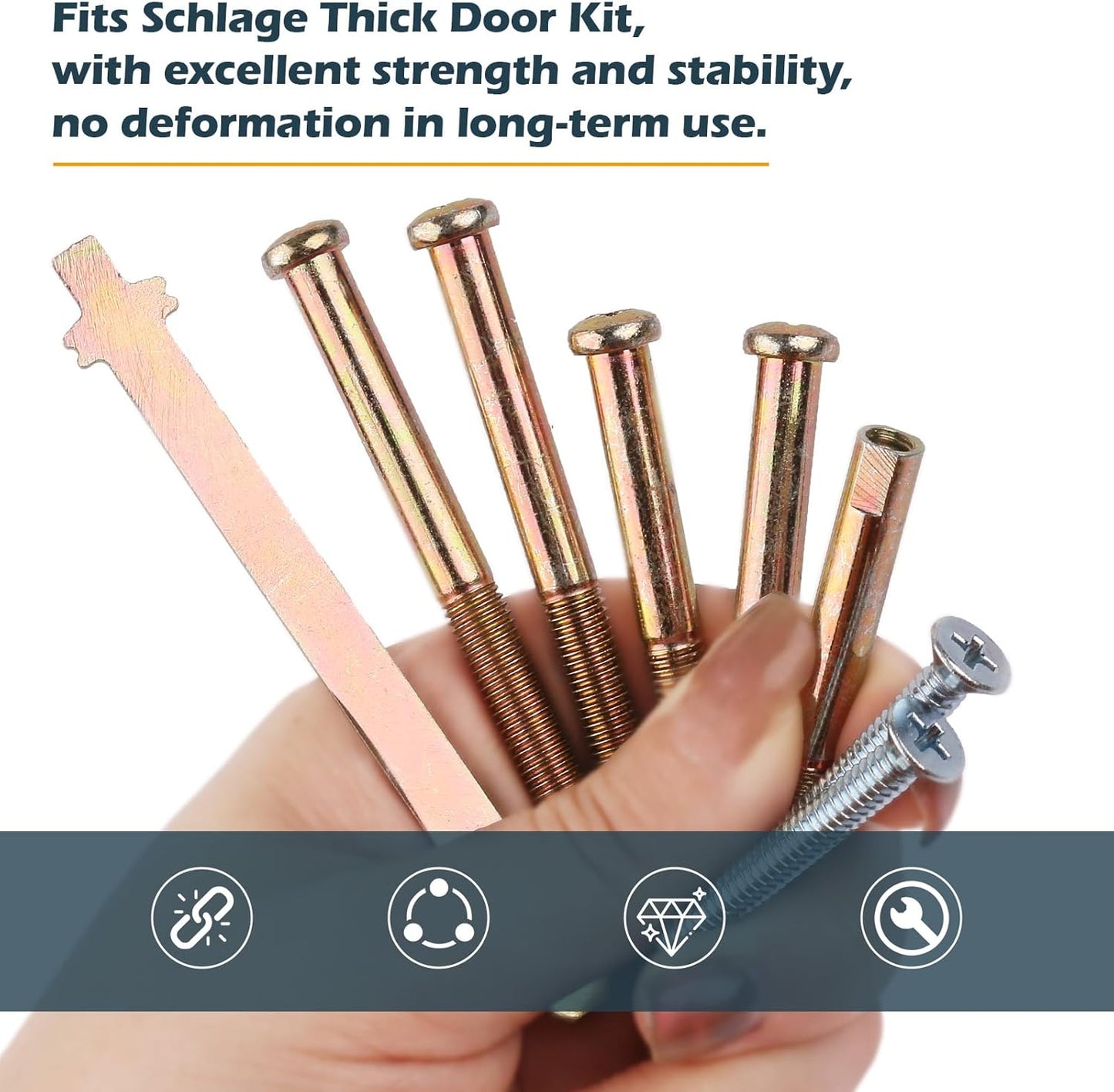 Schlage Electronic Keypad Lock Thick Door Kit Replacement Parts BE365