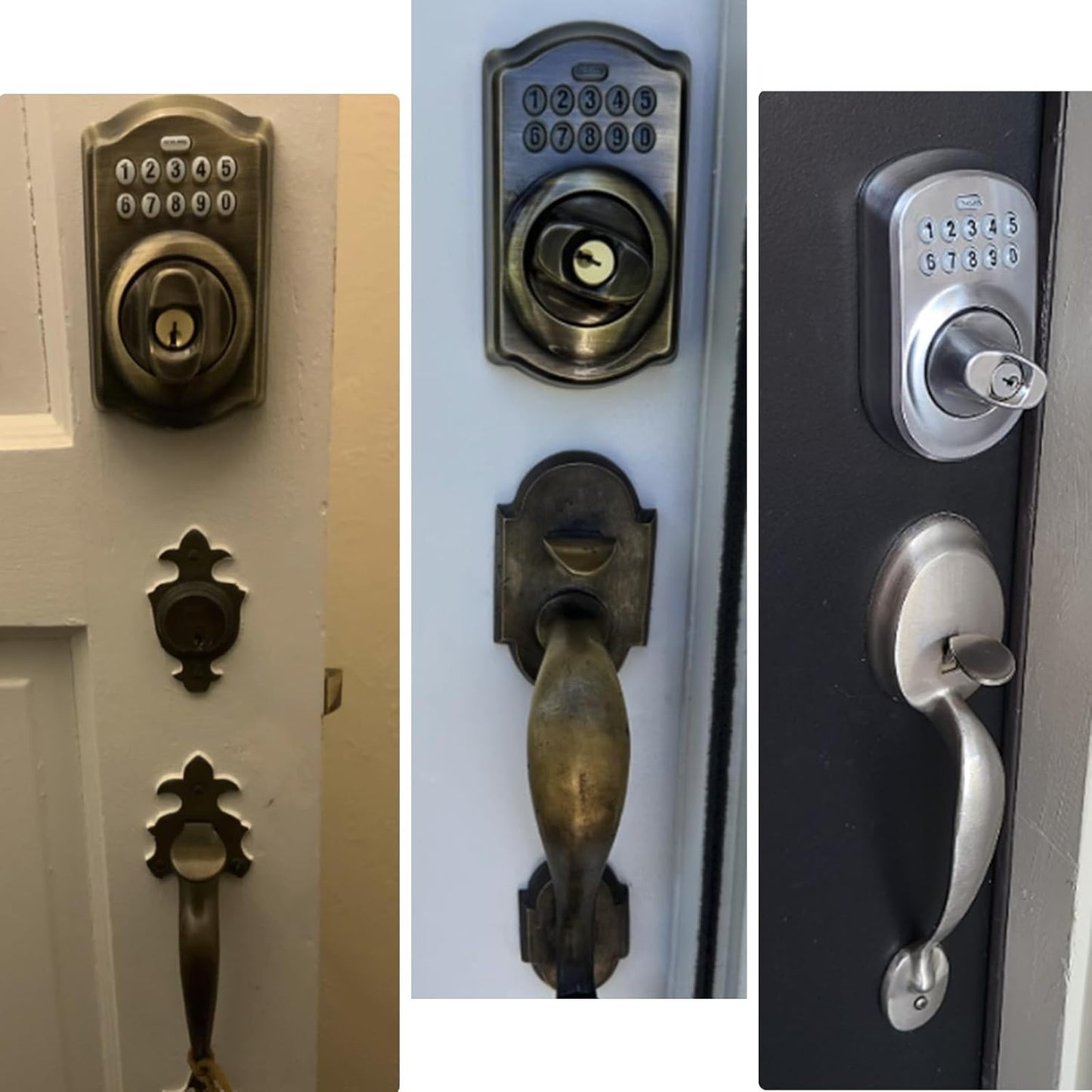 Schlage Electronic Keypad Lock Thick Door Kit Replacement Parts BE365