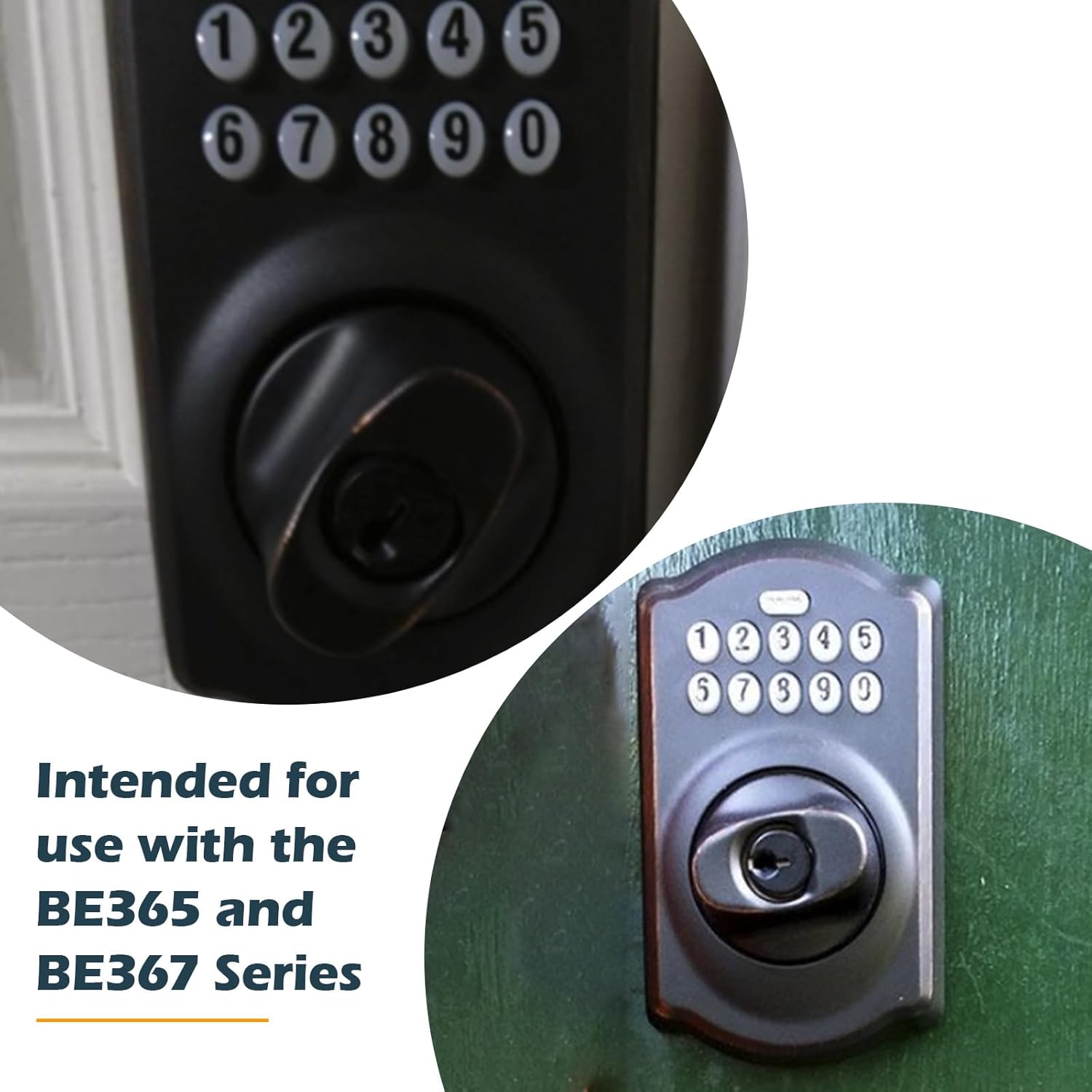 Schlage Electronic Keypad Lock Thick Door Kit Replacement Parts BE365