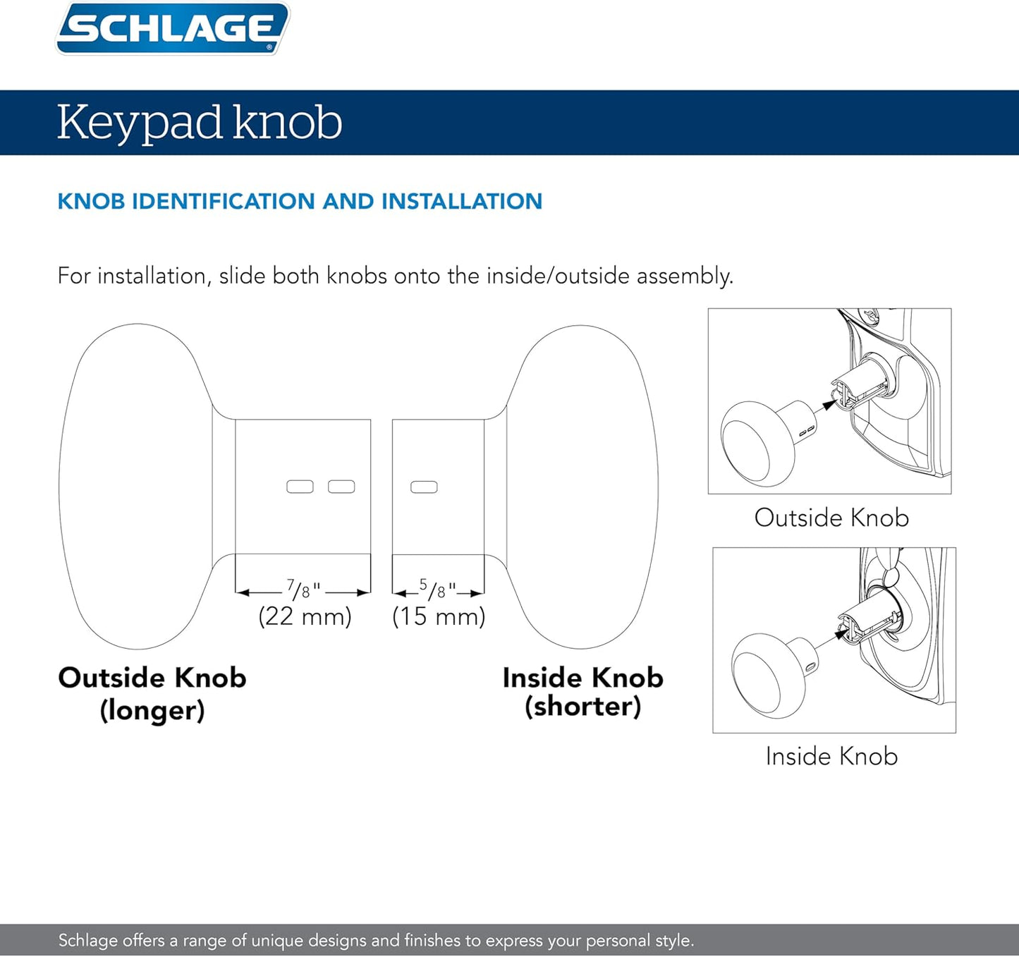 Schlage FE595 Camelot Keypad Entry Door Lock with Flex-Lock, Accent Levers - Brushed Chrome - WildKart