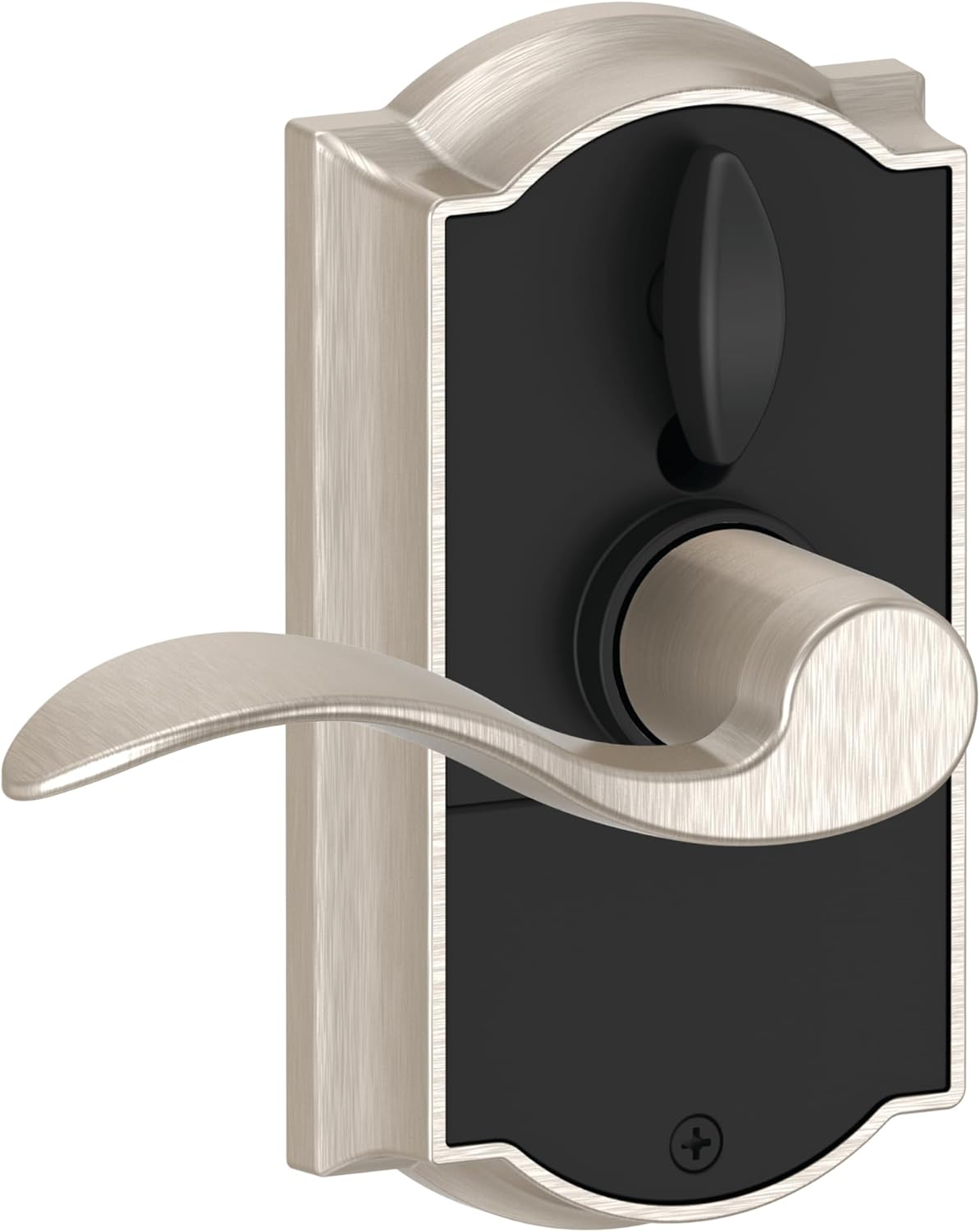 Schlage Touch Camelot FE695 CAM 619 Acc Satin Nickel Smart Lock with Accent Lever