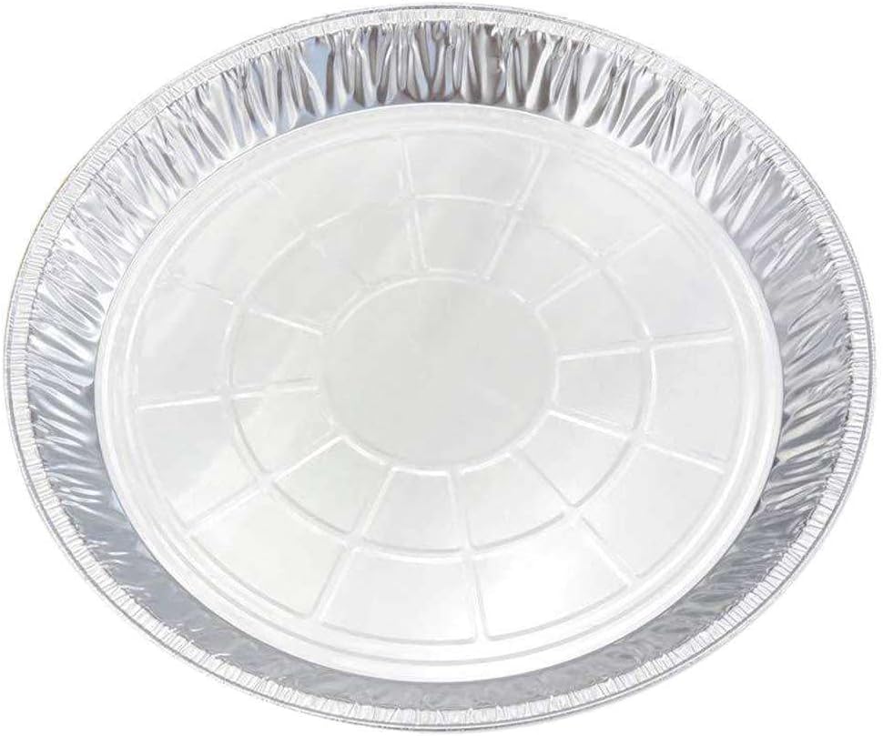 Schwan's 12" Shallow Aluminum Pie Pan for Baking - Disposable/Reusable Mini Pie Plate Dish with Pie Keeper