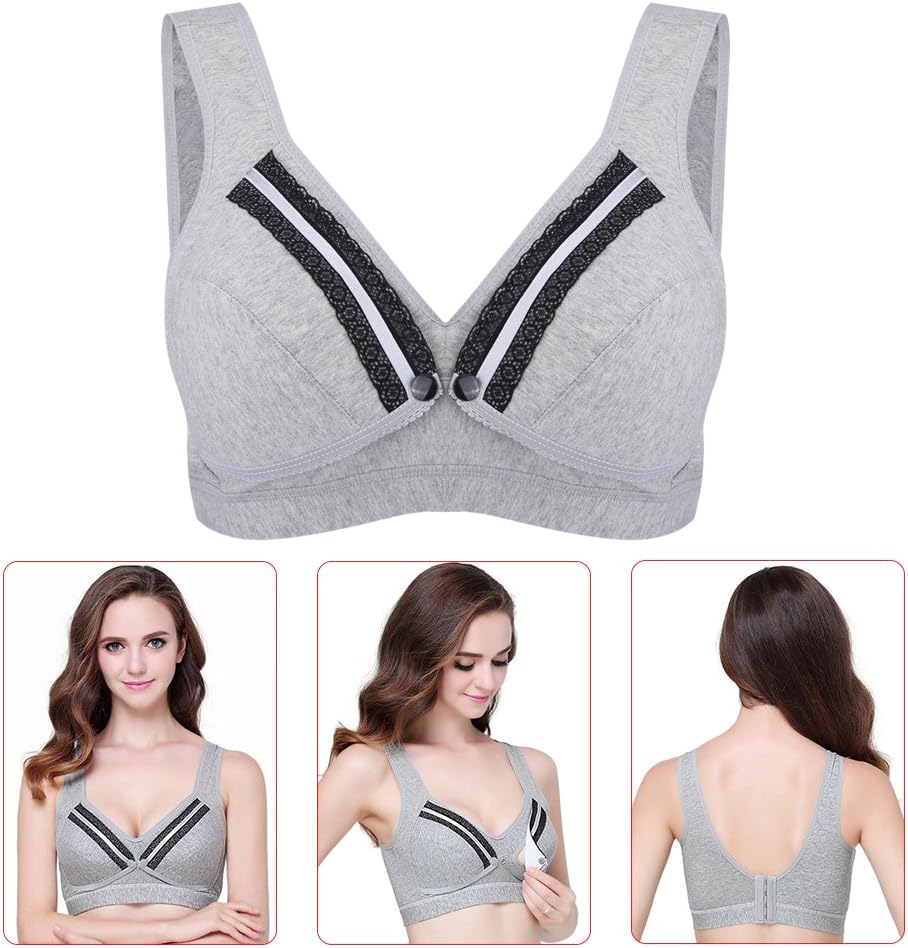 Seamless Cotton Nursing Bra for Maternity and Breastfeeding - Comfortable Sleepwear for Pregnant Women