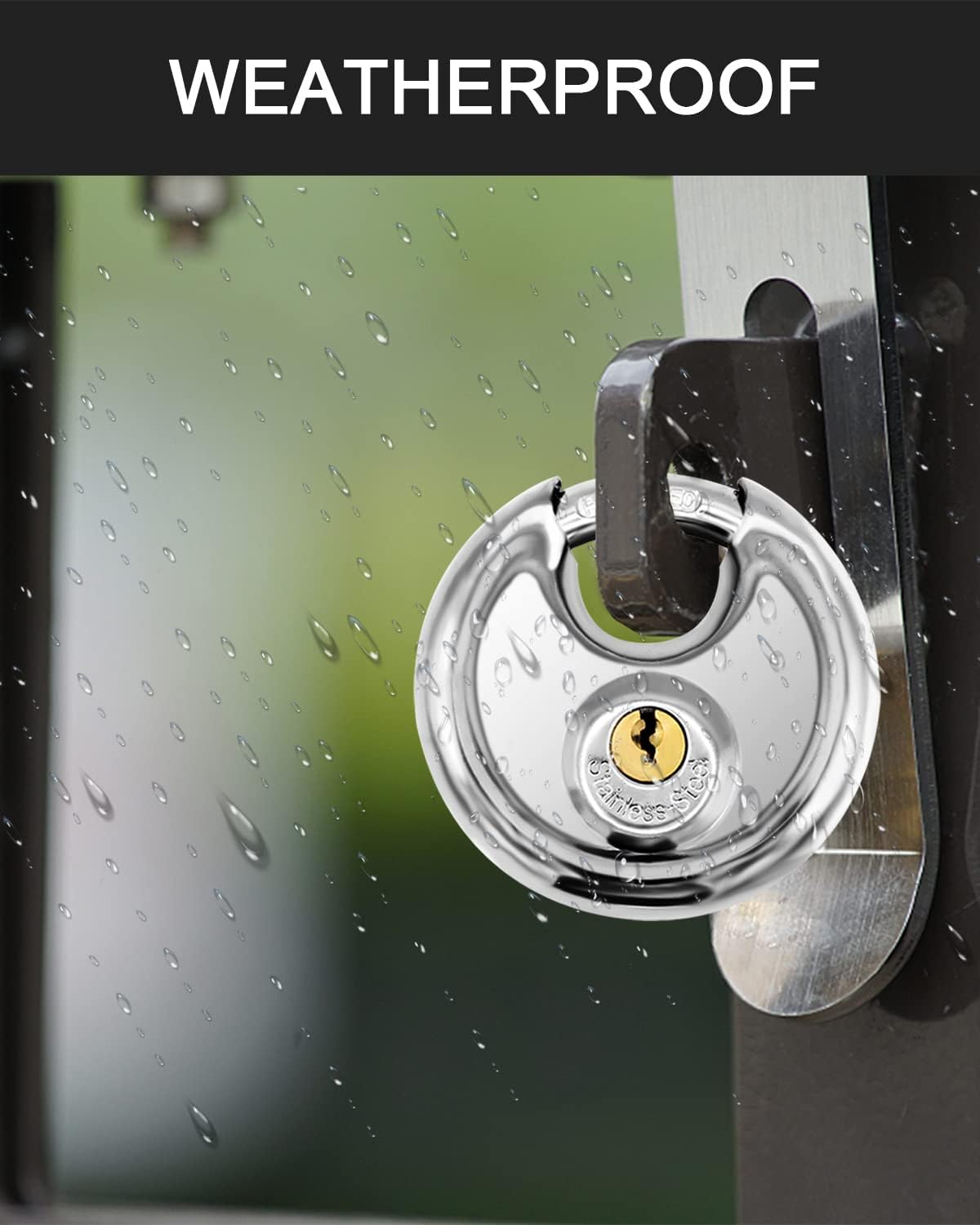 Secure Your Property with Vervida 2 Black Combo Lock & 4 Disc Padlocks - Ideal for Gym, School, Gate, Fence, Storage