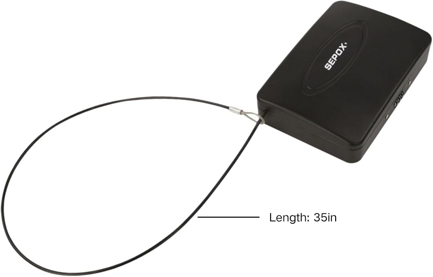 SEPOX Portable Weather-Proof Steel Lock Box Safe with Extra-Long-Shackle Brass Cylinder for Boat, Fishing, Marine, Fence Storage