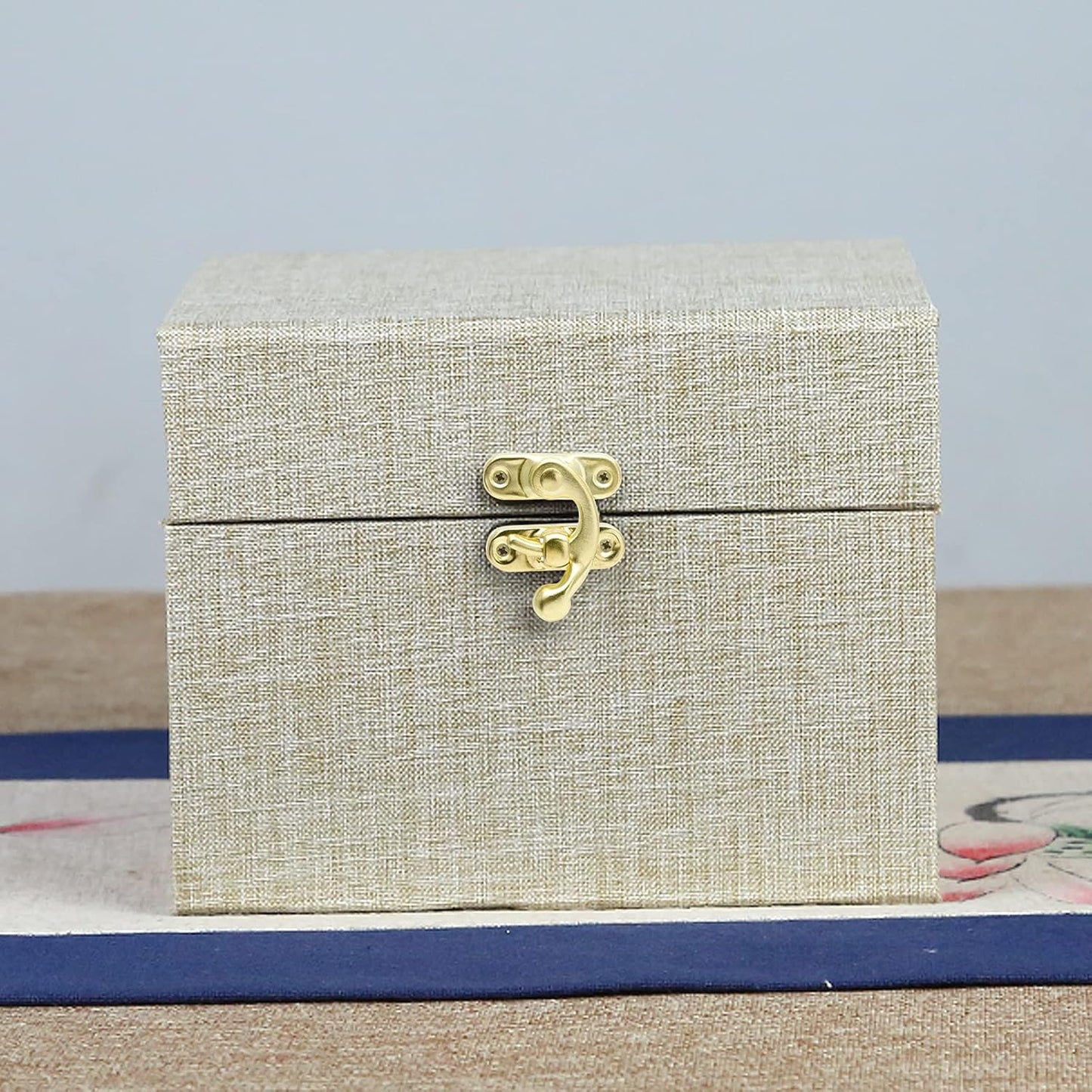 Set of 10 Antique Gold Latch Hooks for Jewelry Boxes, Toolboxes, and Suitcases