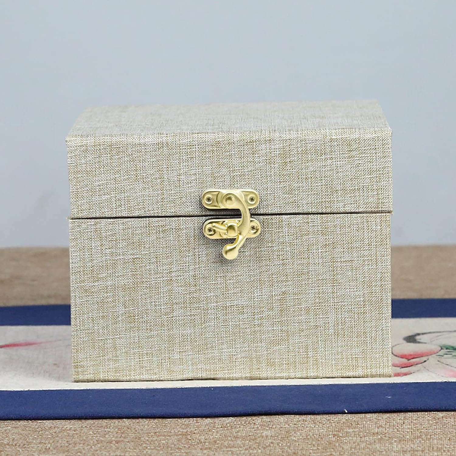 Set of 10 Antique Gold Latch Hooks for Jewelry Boxes, Toolboxes, and Suitcases