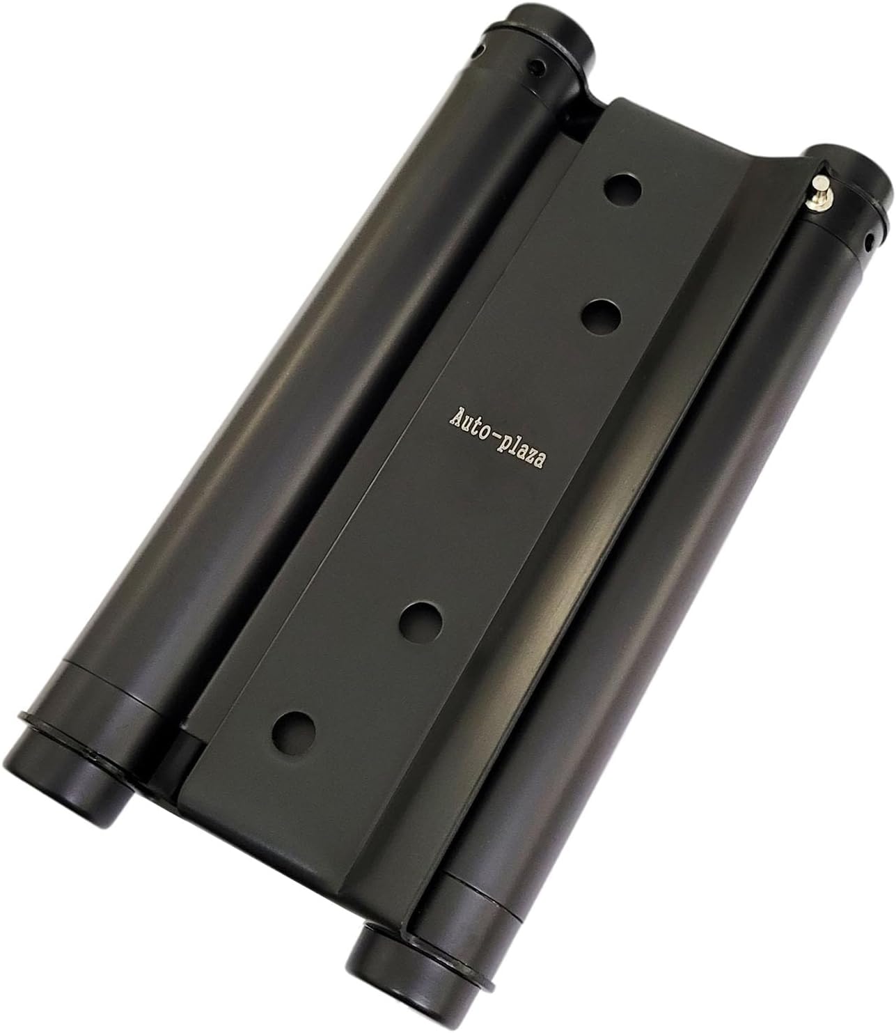 Set of 2 - 6" Cafe Saloon Door Swing Self Closing Double Action Spring Hinge in Black for Auto-Plaza