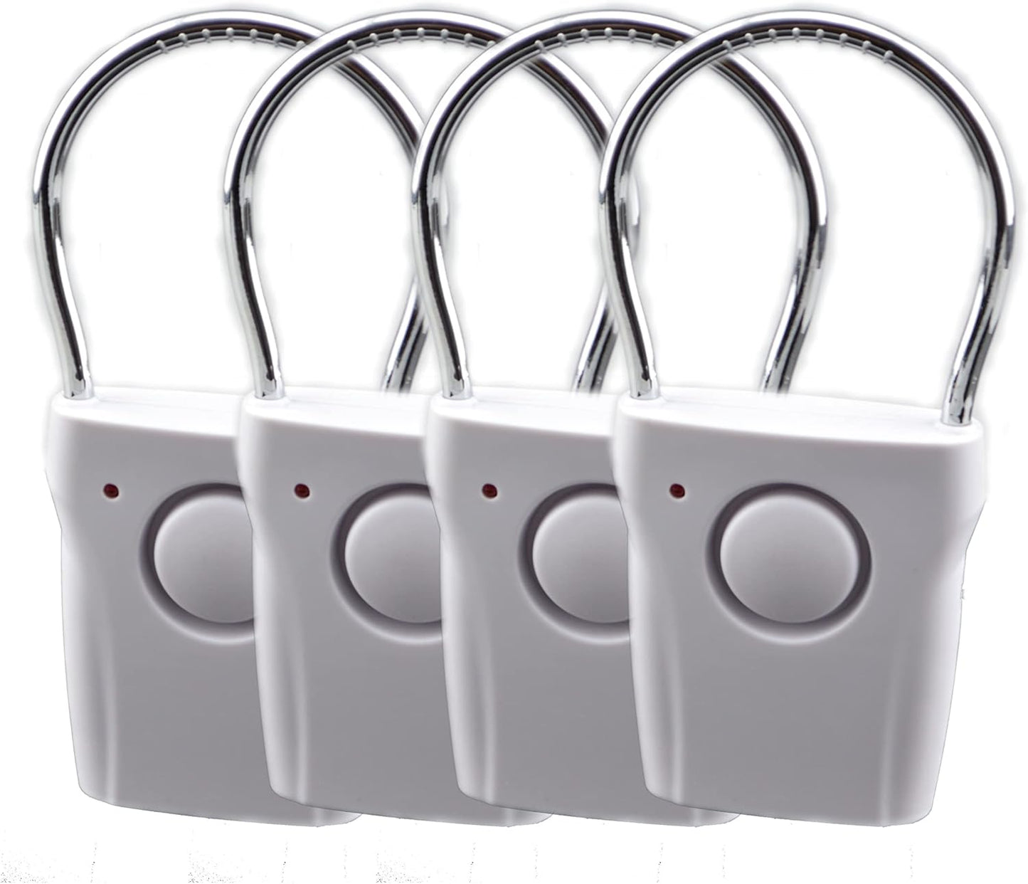 Set of 2 115dB Vibration Alarm Door Knob/Handle Alarms for Home, Hotel, Apartment Security