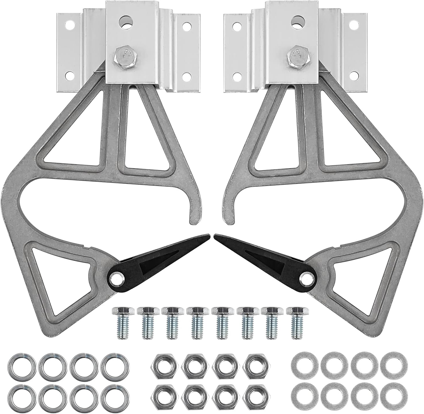 Set of 2 Aluminum Extension Ladder Locks for Werner 28-11, Rung Lock Kit, Compatible with 24ft, 28ft, 32ft Ladders